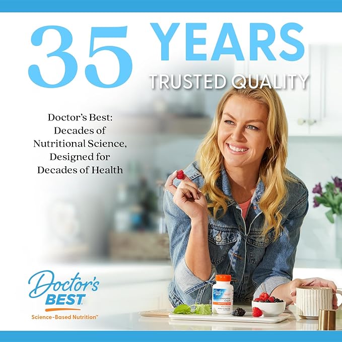 Doctors Best PQQ with BioPQQ, Nervous System Support, Non-GMO, Gluten Free, Soy Free, Vegan 30 Veggie Caps