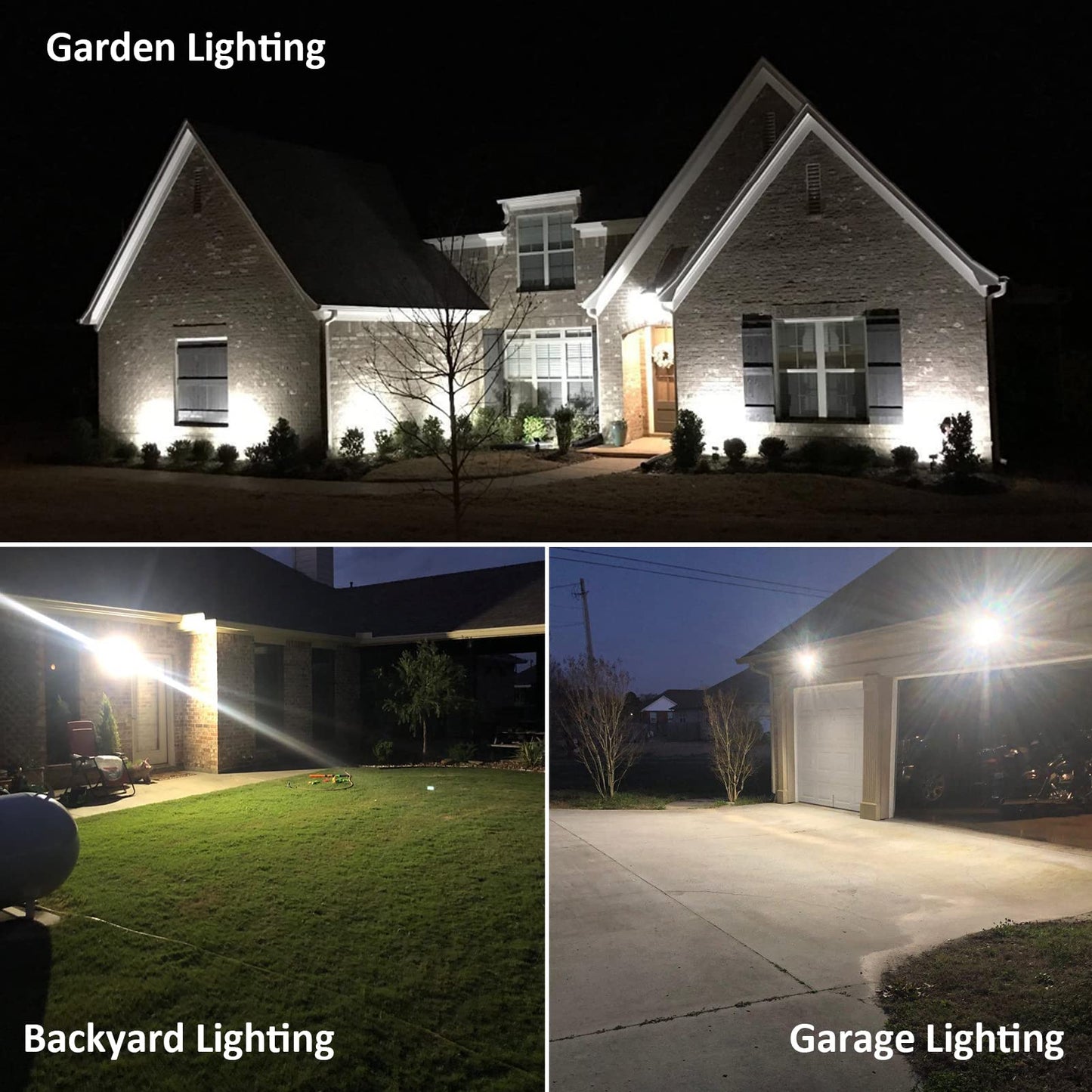 Szgmjia 40W Led Flood Light, Ip65 Waterproof, Dusk-To-Dawn, 5200Lm, Aluminum, 2-Pack