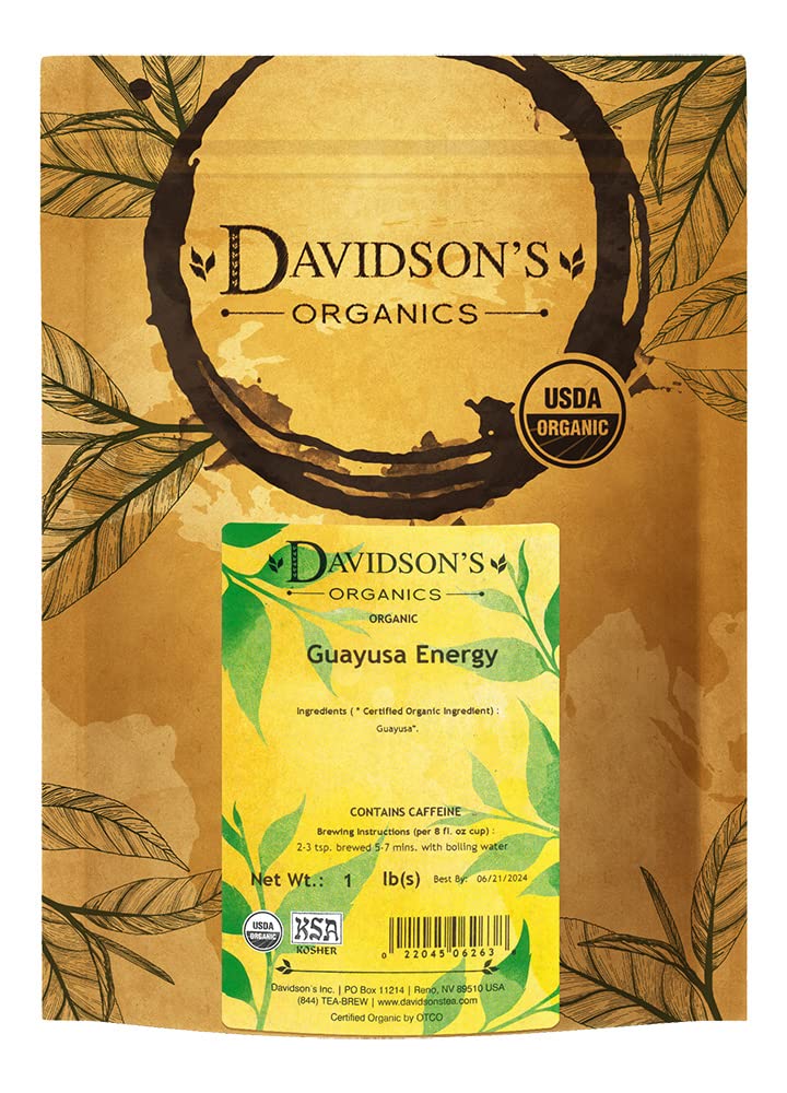 Davidsons Organics, Guayusa Energy, Loose Leaf Tea, 16-Ounce Bag (pack of 1)