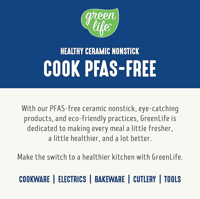 GreenLife Digital Rice Cooker, 2-Cups Uncooked/4-Cups Cooked, Removable Nonstick Ceramic PFAS-Free Pot, One-Touch Presets, Oats, Quinoa, Brown Rice, Auto Keep Warm, Fuzzy Logic Tech, 1.5QT, Navy Blue