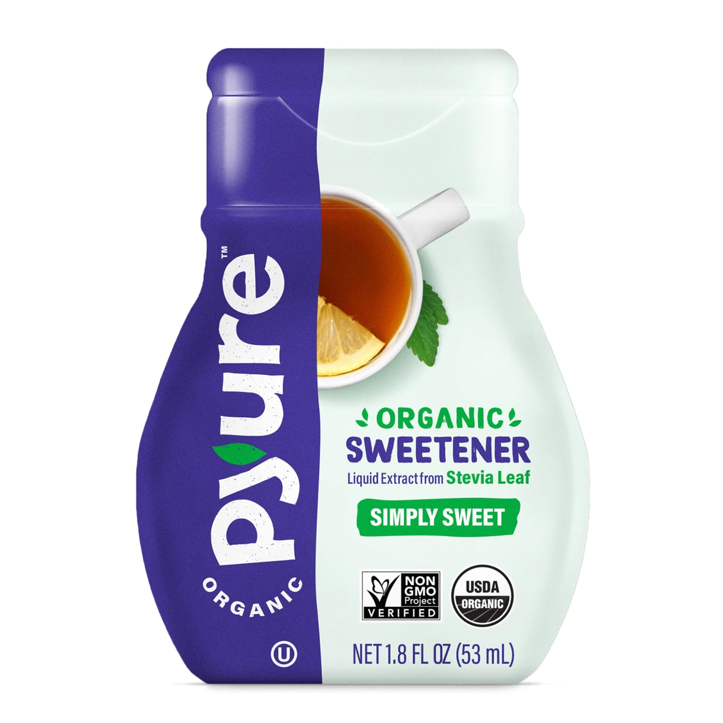 Pyure Organic Stevia Liquid Sweetener Keto Sugar Substitutes, Zero Calorie, Zero Sugar, Zero Carb, Plant-Based Sugar Free Liquid