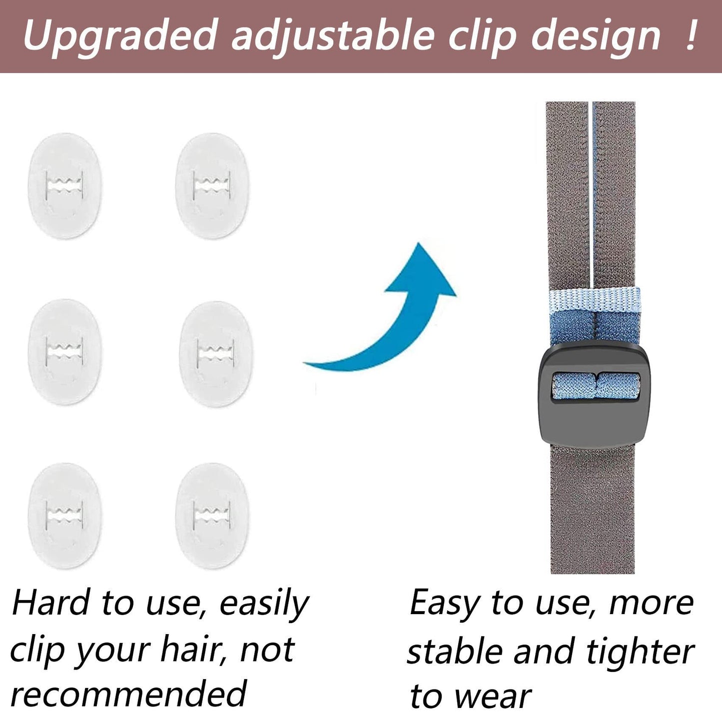 2-Pack Advanced Upgraded P10 Replacement Headgear Straps Compatible with Airfit P10/N30, Fully Adjustable Quick-fit Design Premium Soft Elastic Material