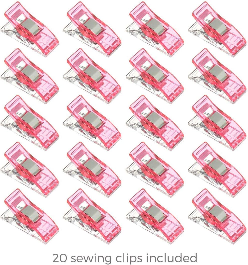 Rotary Cutter Set - Quilting Kit incl. 45mm Fabric Cutter, 5 Replacement Blades - Ideal for Crafting, Sewing, Patchworking, Crochet & Knitting (Pink, Cutting Mat Set (36" x 24"))