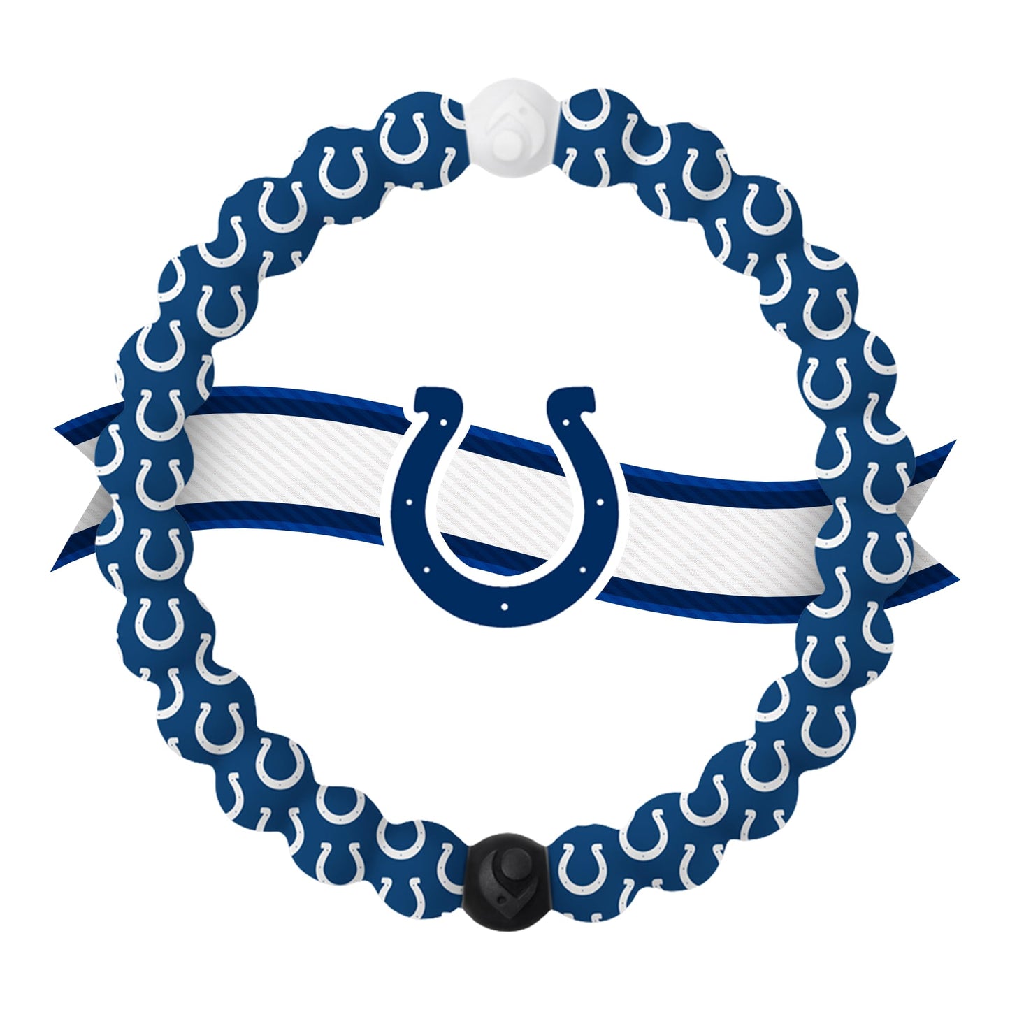 Lokai Silicone Beaded Bracelet for Men & Women, NFL Football Collection - Indianapolis Colts, Medium - Silicone Jewelry Fashion