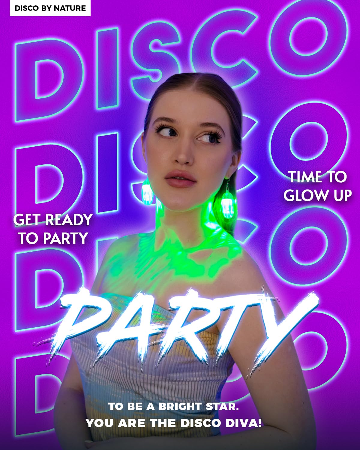 Led Hoop Disco Earrings With 16 Lighting Modes | Usb-Rechargeable Wireless Light Up Earrings For Parties Raves Concerts & Festivals | Sparkling Dance Accessories For Women