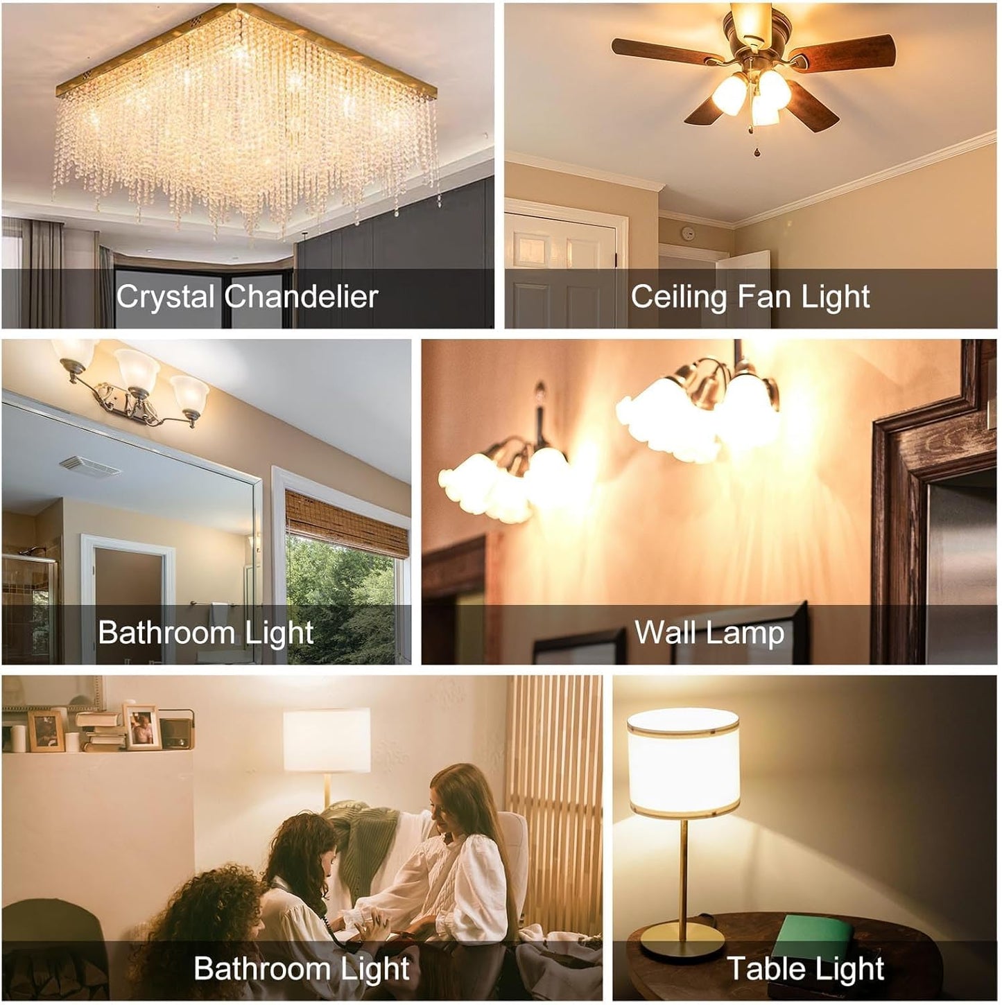 Megereet Jde11 120V 50W Halogen Candelabra Bulb Equivalent E11 Led Bulbs Dimmable 5W 550Lm No-Flicker T3 T4 Mini Base 3000K Warm White E11 Bulb For Ceiling Fan Cabinet Lighting 2Pcs