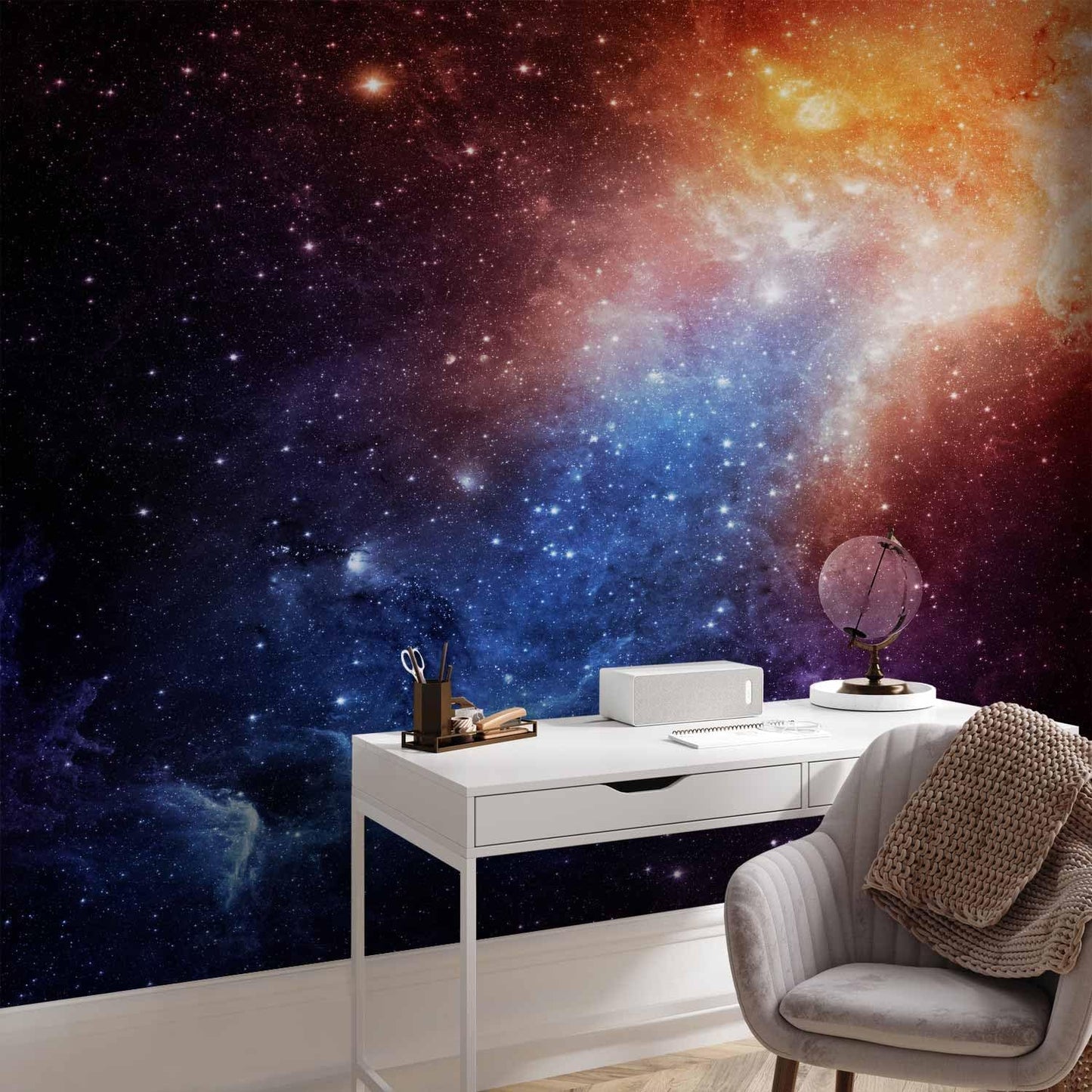 artgeist Wall Mural Cosmos Galaxy 79x55 in - XXL Non-Woven Wallpaper Fleece Wall Decor Photo Print Picture Image Design Home f-B-0057-a-a