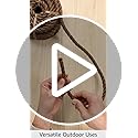 Koch 5011635 Twisted Polypropylene Rope, Perfect for Outdoor, Gardening, Landscaping, and Shipping, 1/2 by 50 Feet, Brown,...