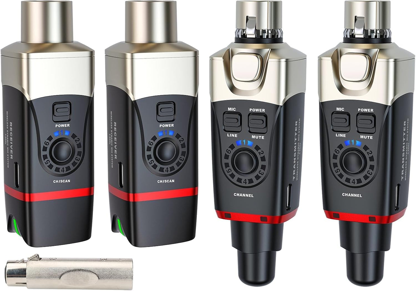 Xvive U35D Wireless Microphone System 5.8GHz (2 Transmitter and 2 Receiver)