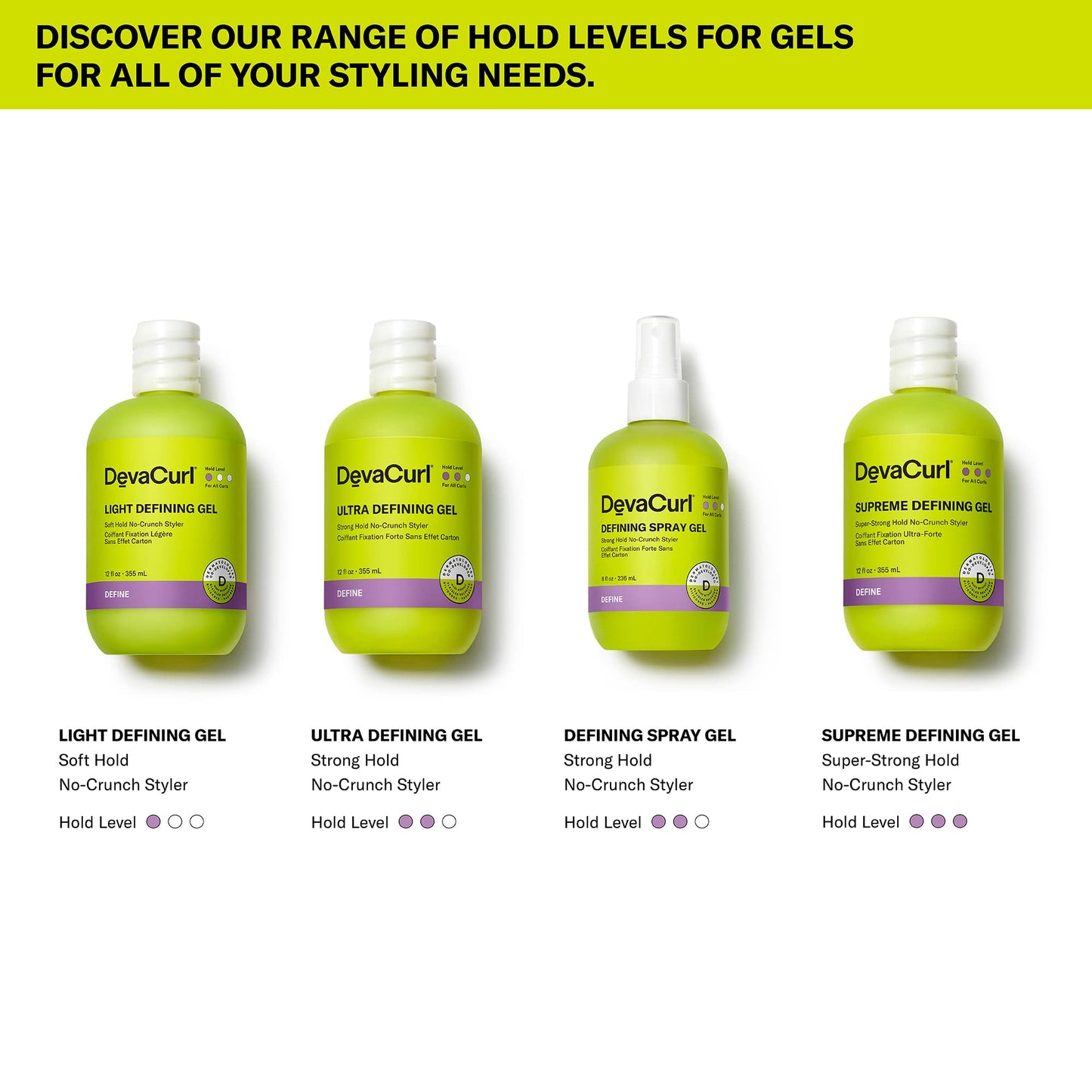 DevaCurl Ultra Defining Gel Strong Hold No-Crunch Styler, Bright Breeze, 32 fl. oz.