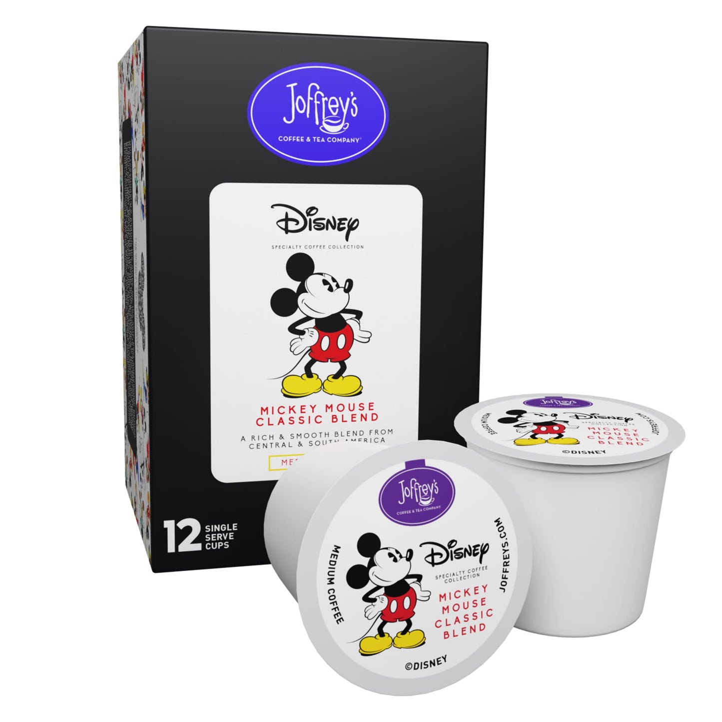 Joffreys Coffee - Disney Mickey Mouse Classic Blend Disney Specialty Coffee Collection Artisan Medium Roast Coffee Arabica Beans