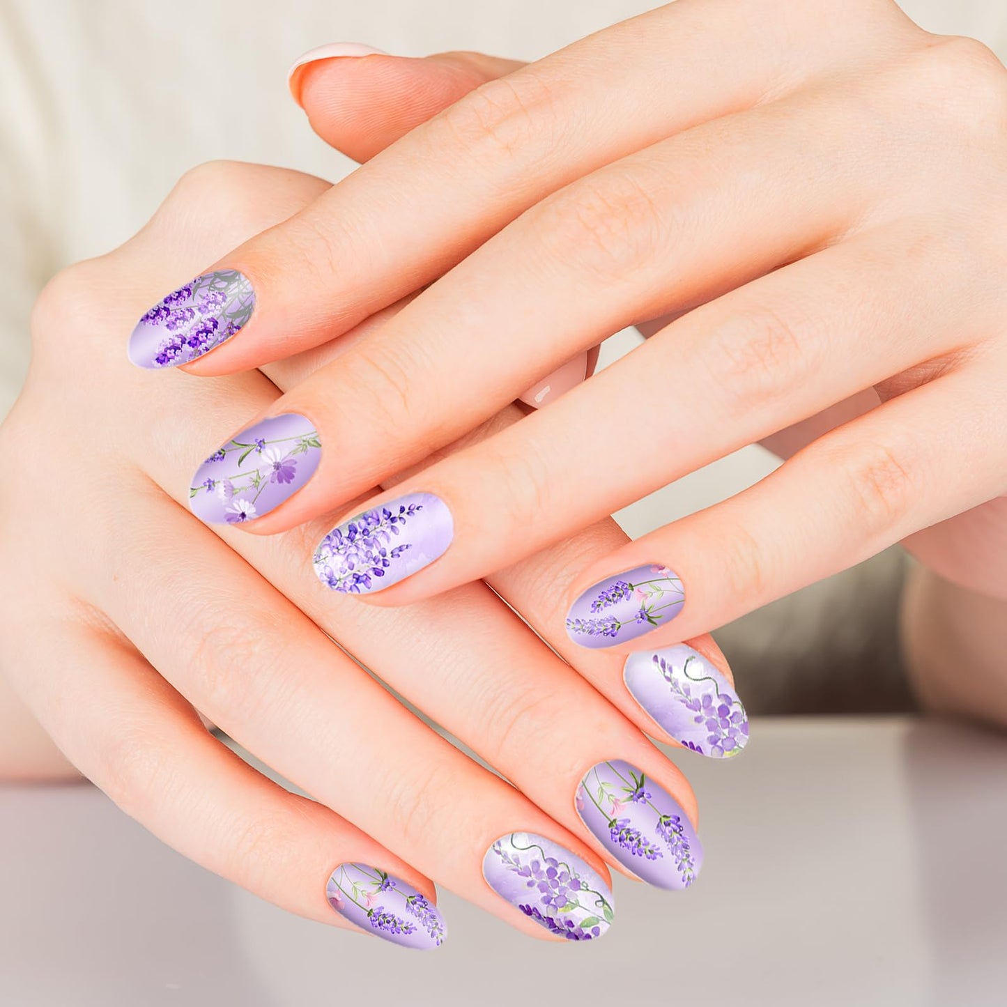 JarThenaAMCS 4Pcs Floral Nail Plates Stamping Set Spring Summer Flower Stamp Templates Nail Art Plates for DIY Print Manicure Sa