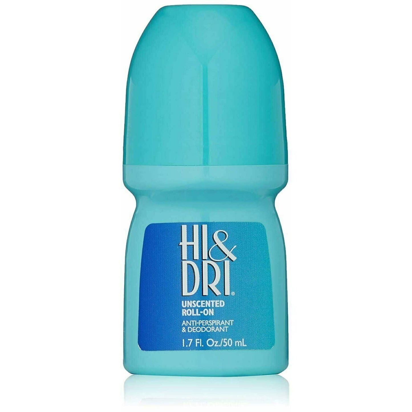 Hi and Dri Antiperspirant, Roll-On, Unscented, 1.7 Ounce (Pack of 6)