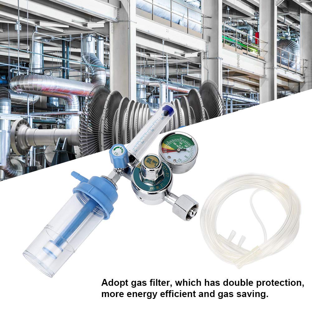 Oxygen Pressure Regulator, 0-100mpa, Professional Oxygen Gas Pressure Reducer Gauge Meter