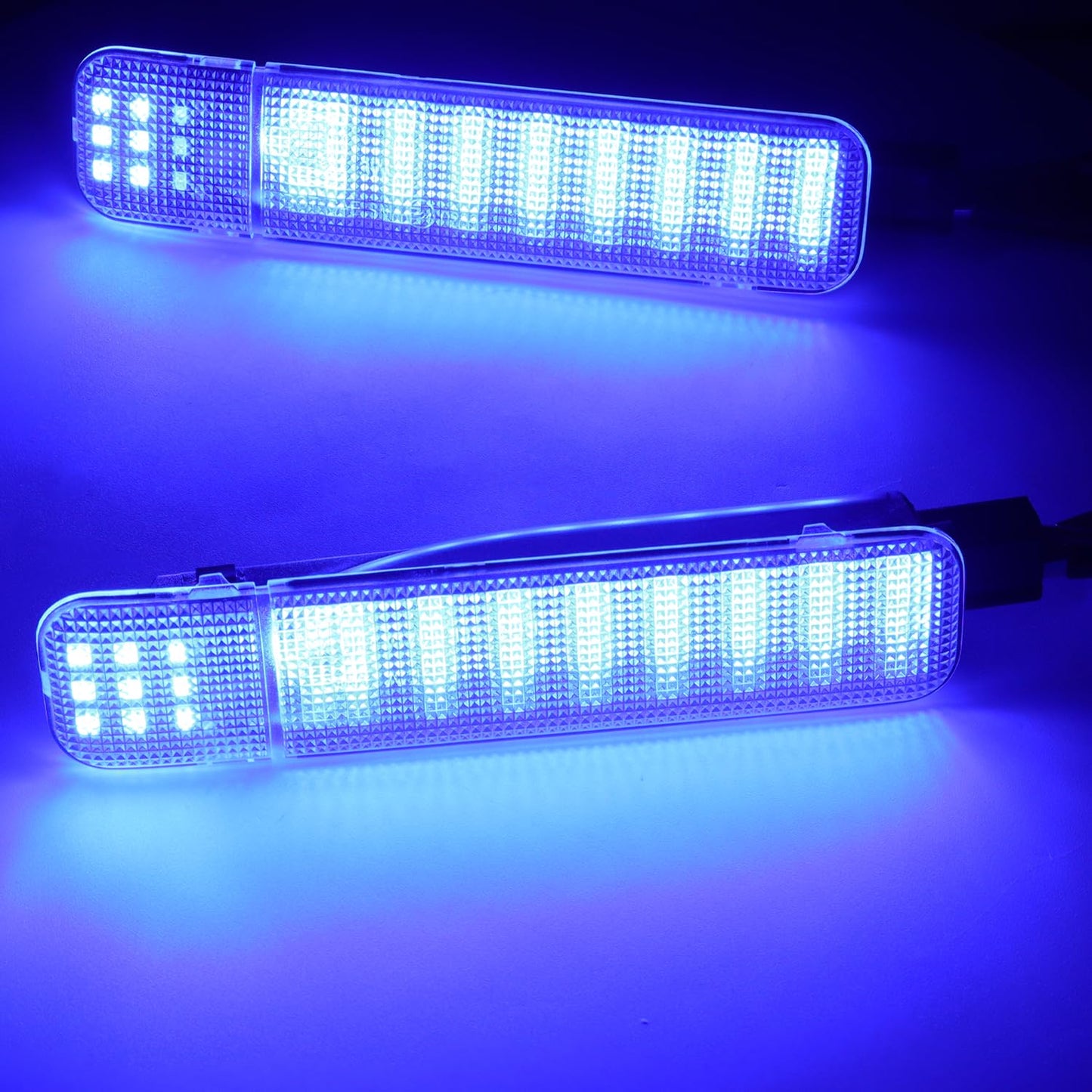 Afeisol Led Side Door Panel Lights Courtesy Light Fit For Chevy Sierra Gmc C/K Yukon Silverado 1500 2500 3500 Avalanche Suburban Hum-Mer H2 4Pcs Car Interior Doors Panel Lighting Blue