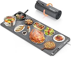 LBOLHZO Warming Mat For Food Extra Large 36"x16" 580W Food Warmer Chafing Dishes for Buffet,Food Warming Mat,Food Warmers ...