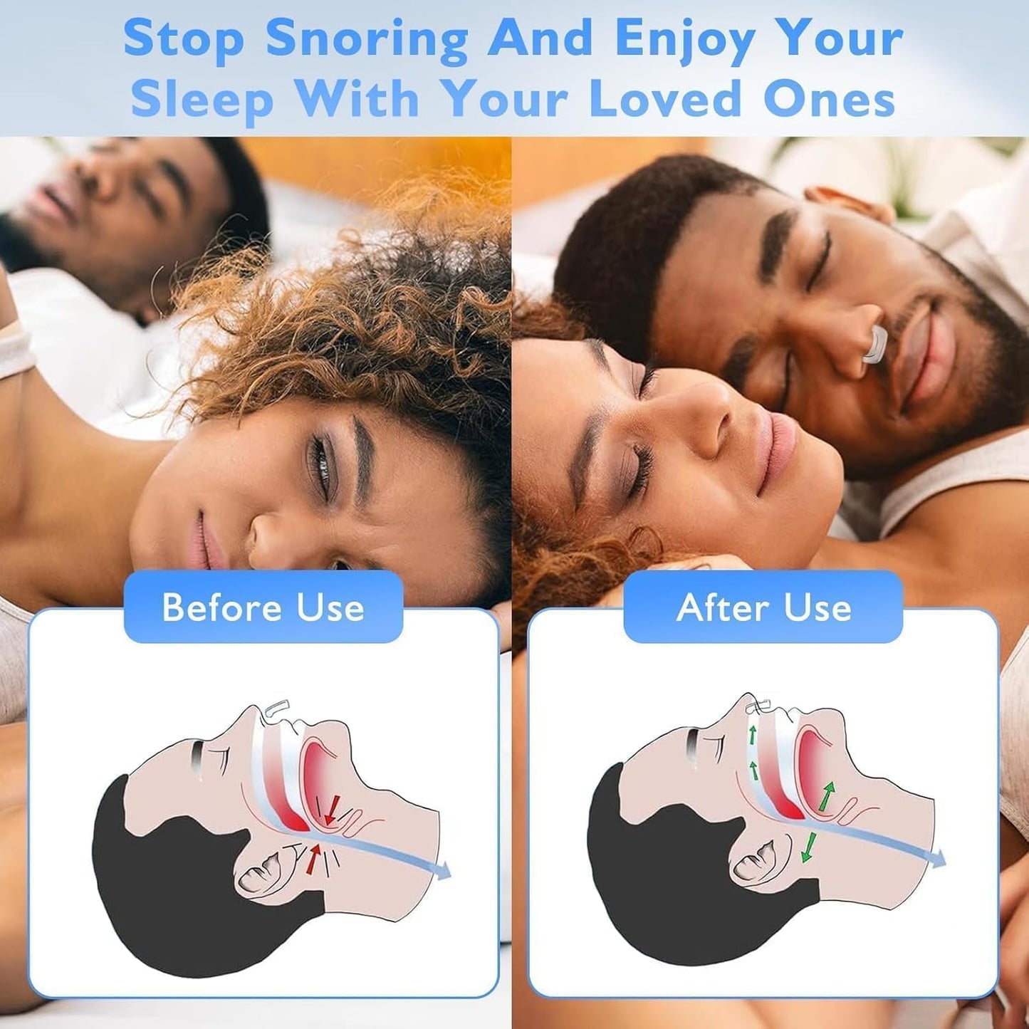 Anti Snoring Devices, Silicone Magnetic Anti Snoring Nose Clip