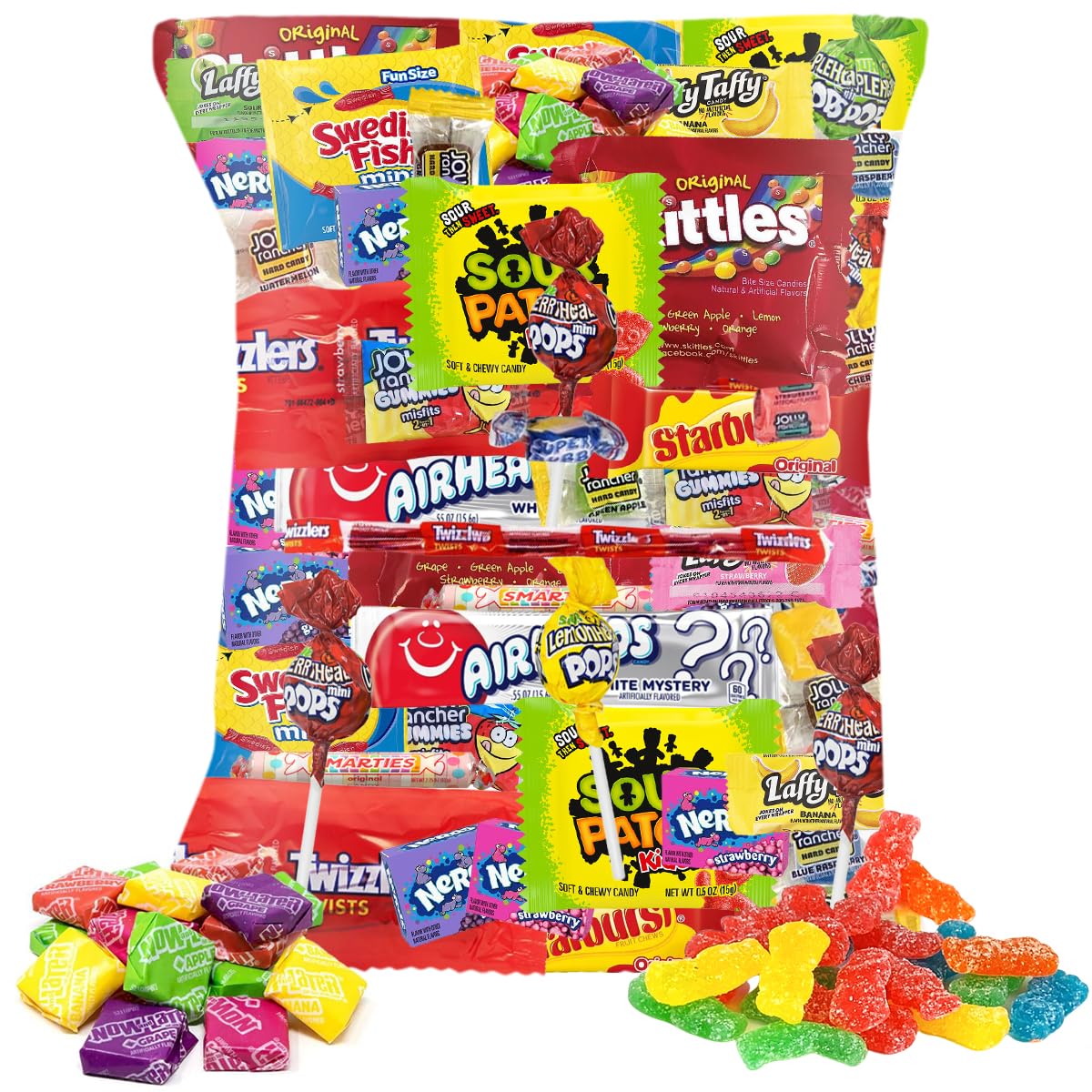 CANDY VARIETY PACK - 2 Lbs Assorted Classic Mix - Bulk Care Package - Office Assortment - Gift Box for Birthday Party, Kids, Col