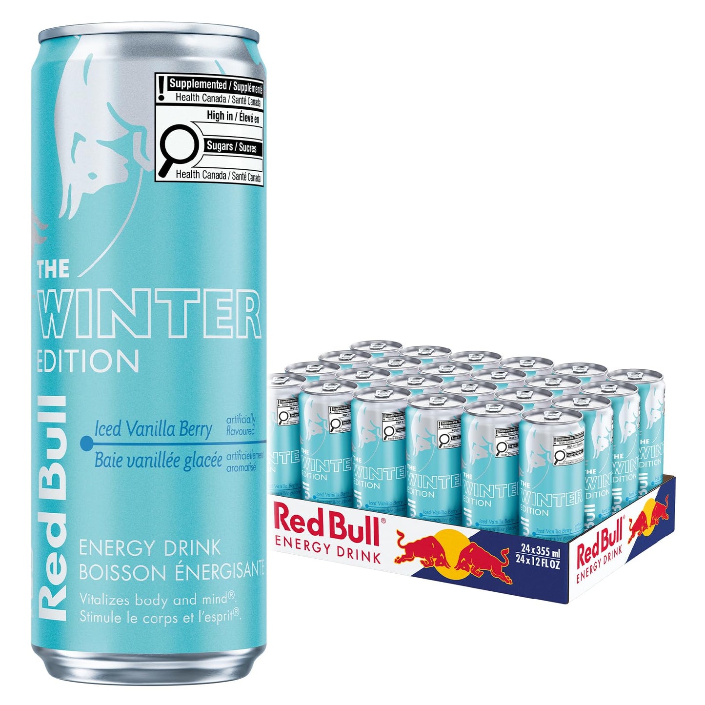 Red Bull Energy Drink Iced Vanilla Berry 355ml (24 pack) imported from Canada