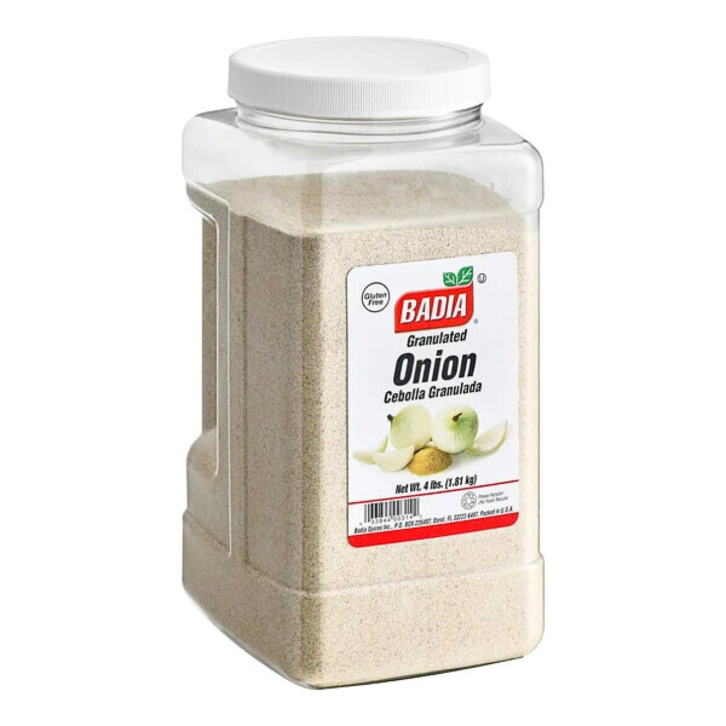 Badia Granulated Onion 4 Pound - Cebolla Granulada for Cooking Grilling & Marinades Perfect Flavor Enhancer