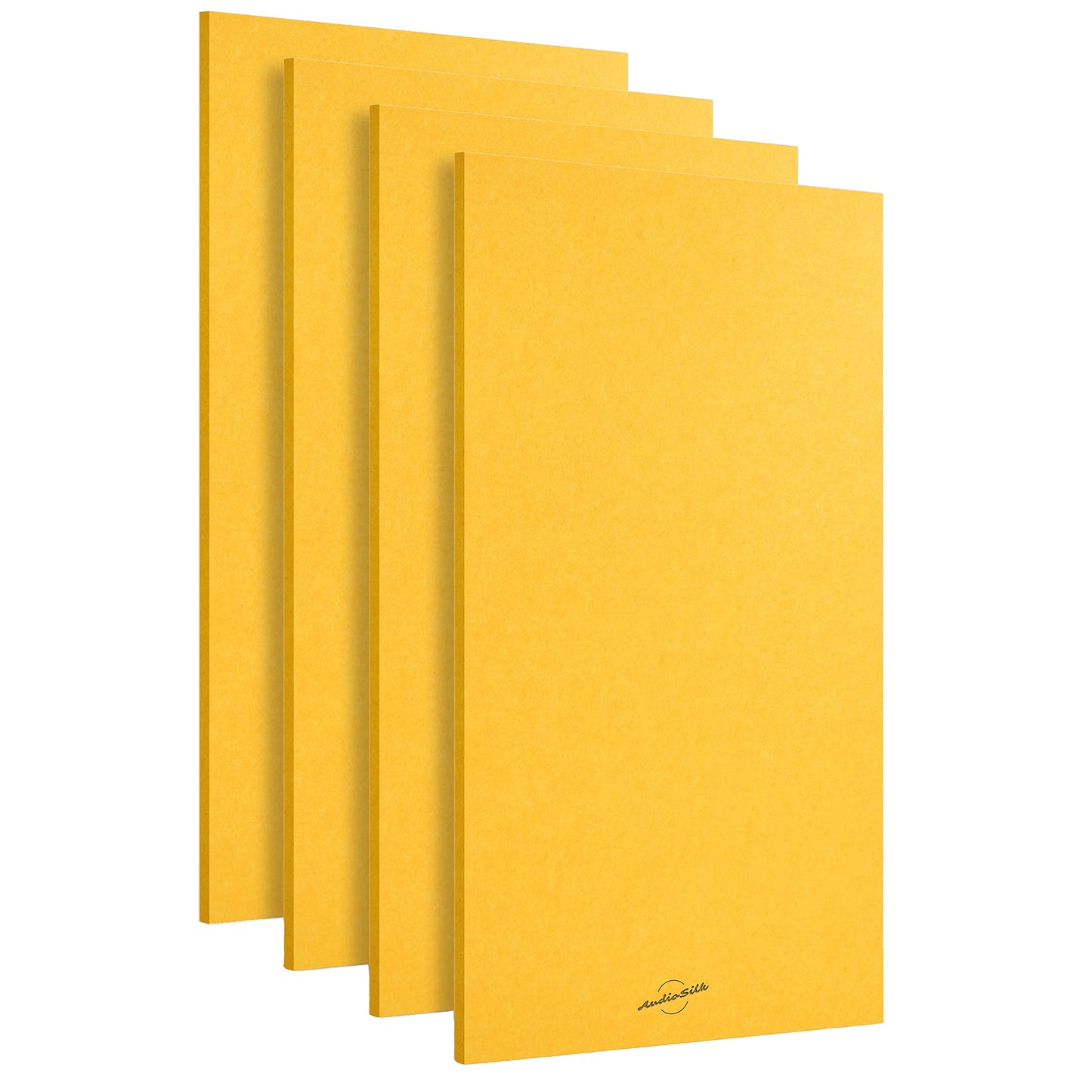 AudioSilk Acoustic Panels, 4 Pack ROOM KIT, Large, 46 x 23, Yellow