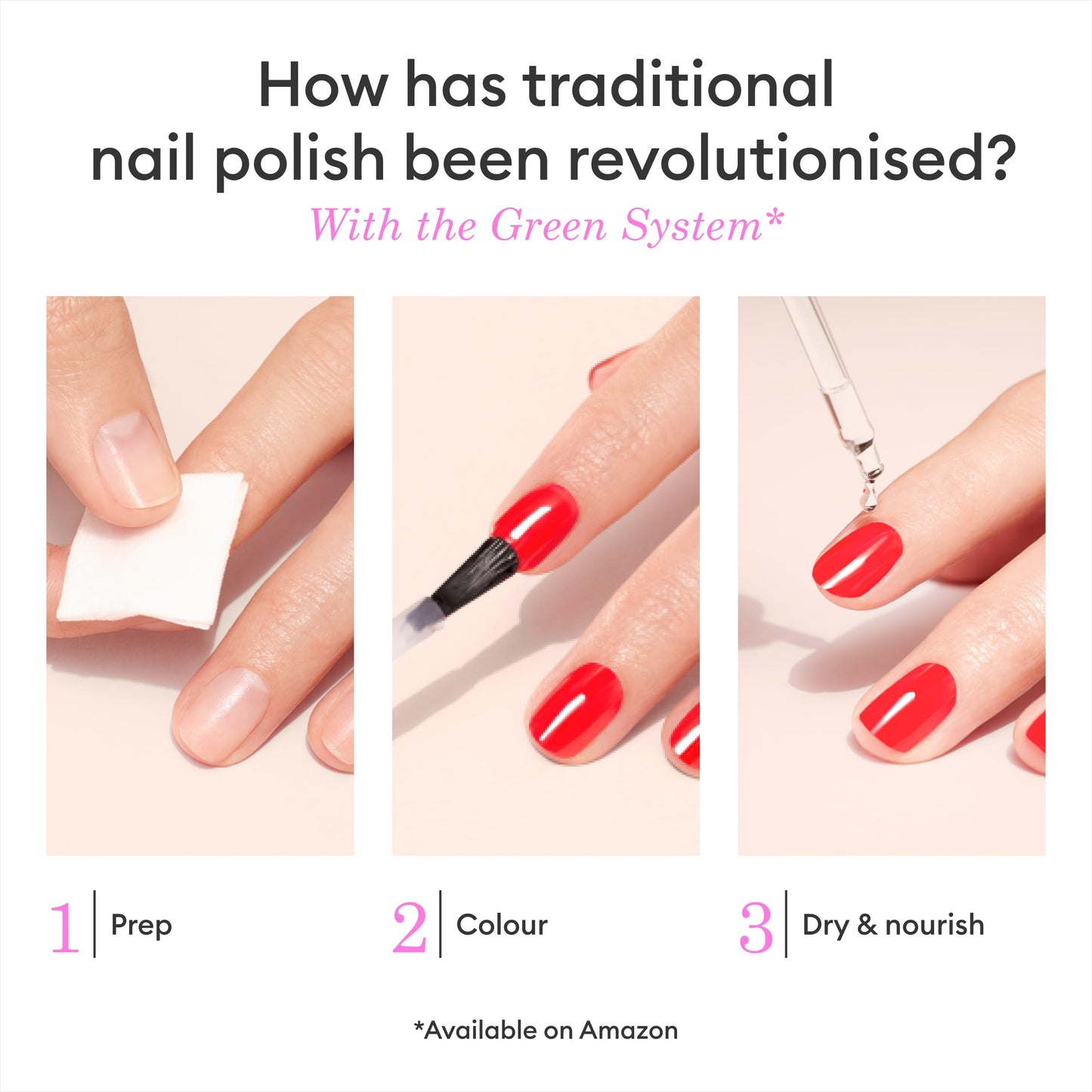 Manucurist Green Nail Polish Beige Natural Classic Nail Polish 9-Free Vegan and Plant-Based Nail Polish (83%) Manicure & Nai