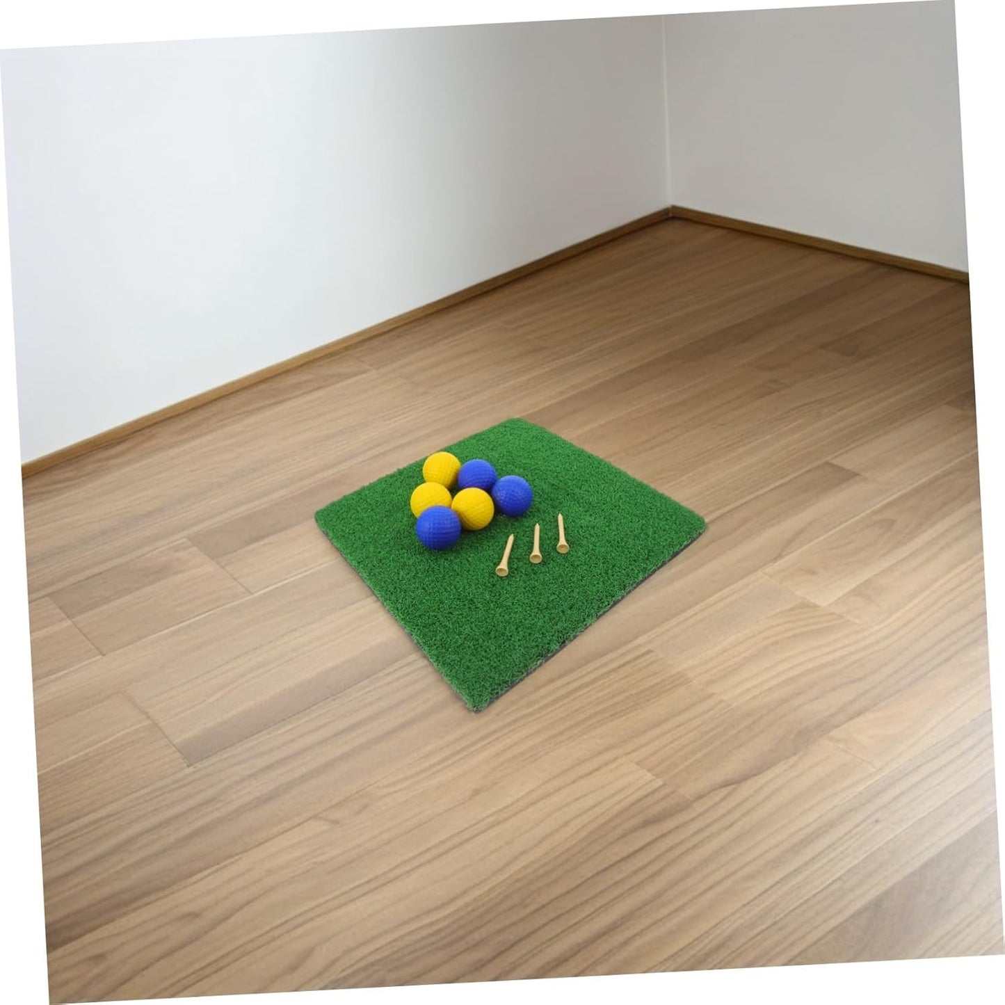Golf Driving Range Mat with Balls and Tees Thick Non-Slip Base Indoor Outdoor Portable Golf Practice Mat for Backyard Training and Chipping