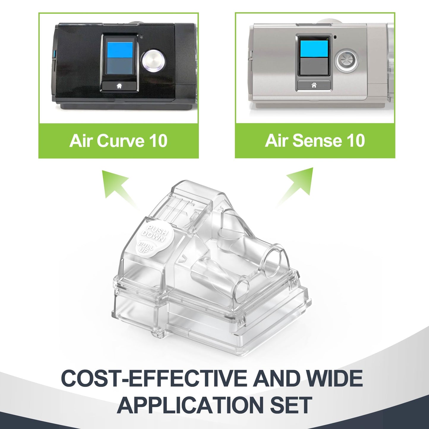 MEDICOLOR 380ml Water Chamber for AirSense 10, Replacement Water Tub for Aircure 10, Easy to Install and Clean, Reliable CPAP S10 Supplies