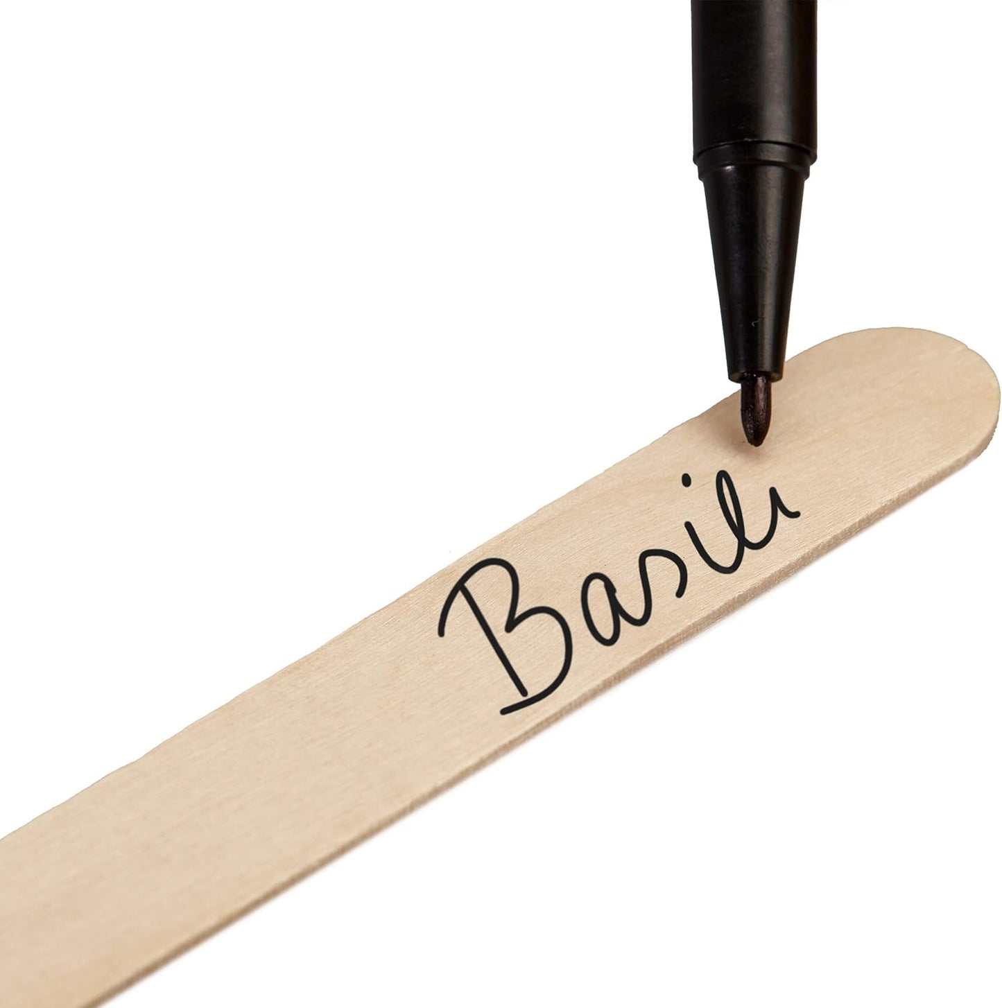 Plant Markers: 50 Wooden Plant Name Tags and Marker Pen ā Plant Labels Wooden, Plant Tags, Seedling Labels ā Gardening Name Tags, Garden Sign OwnGrown