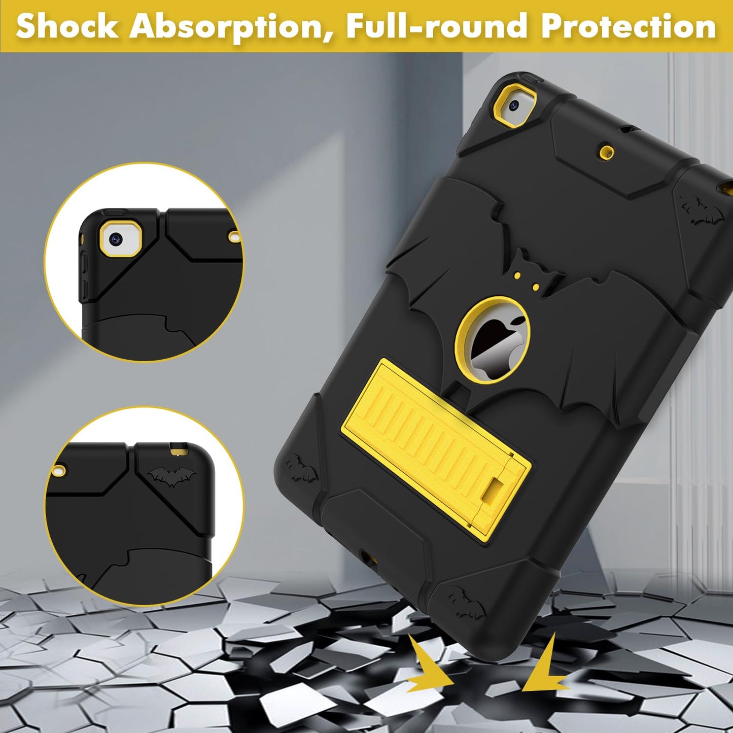 Yimikol For Ipad 6Th/ 5Th Generation Case 2018/ 2017, Ipad Air 2 Case 2014, Ipad 9.7 Case, Heavy Duty Shockproof Rugged Prote