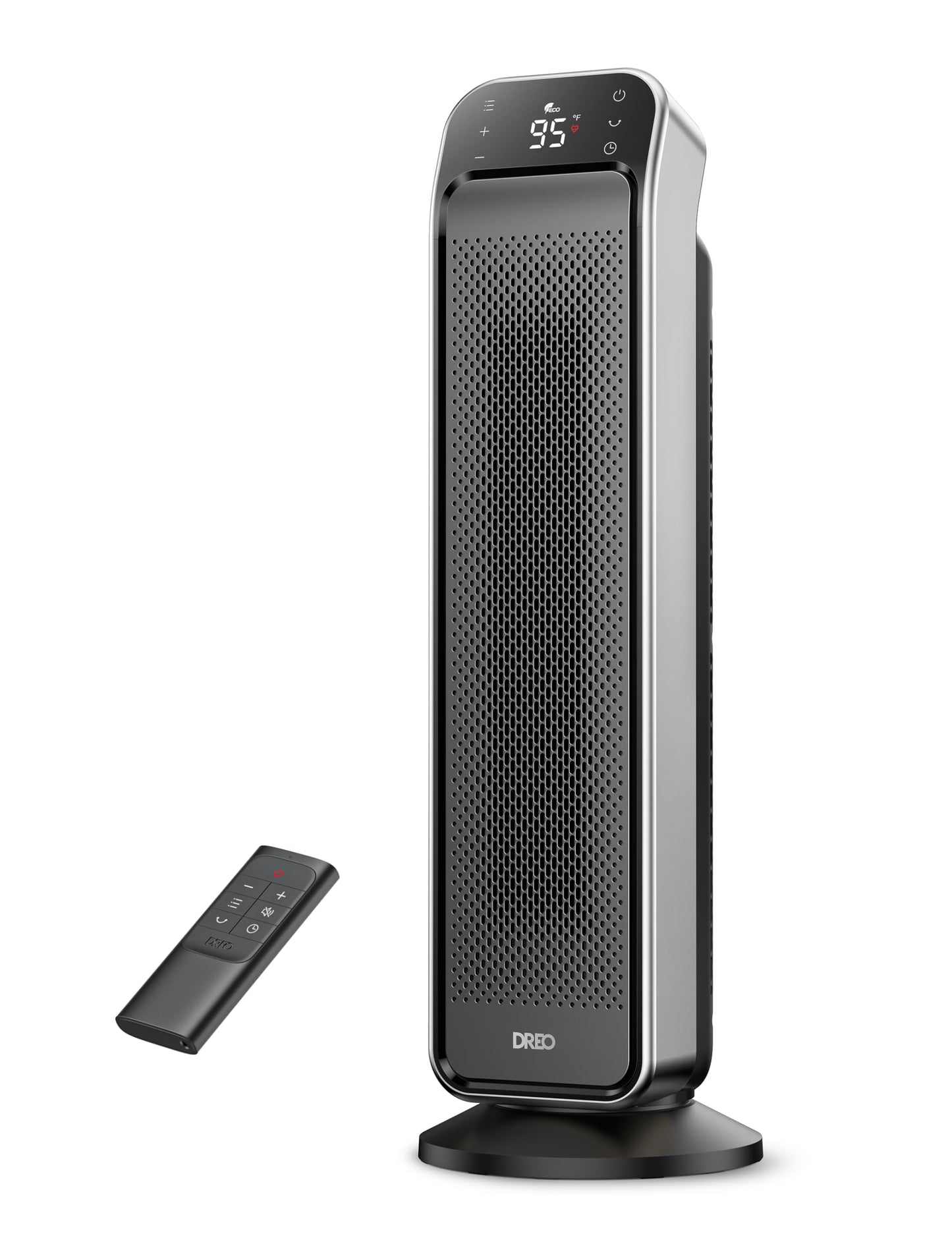 Dreo Space Heater Indoor, 25 11.5ft/s Fast Portable Room Heater with Remote and Thermostat, 3 Modes, Overheating & Tip-Over Prot