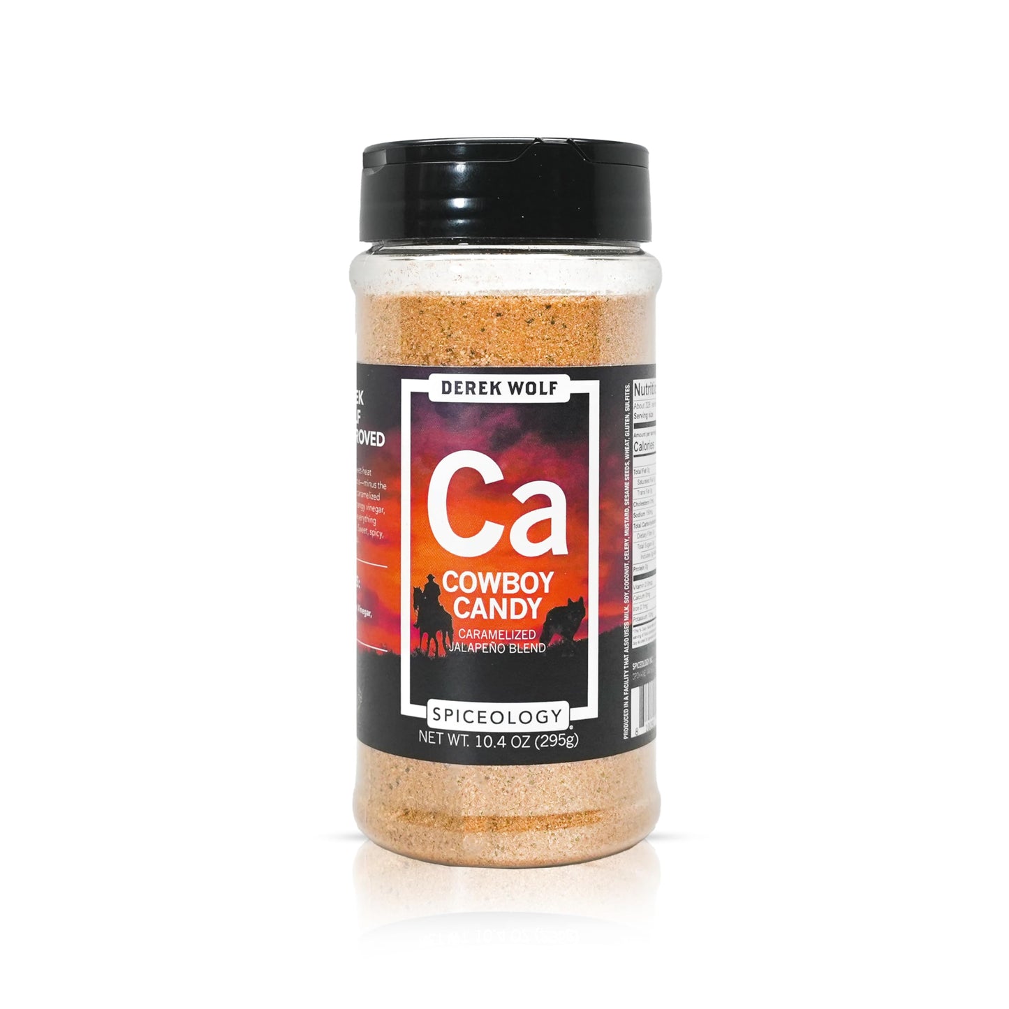 Spiceology - Derek Wolf Cowboy Candy Seasoning - Sweet & Spicy Jalapeo Spice Blend - Gourmet Rub for Grilling smoky aroma BBQ Meat & Veggies - Freshly Ground - 10.4 oz
