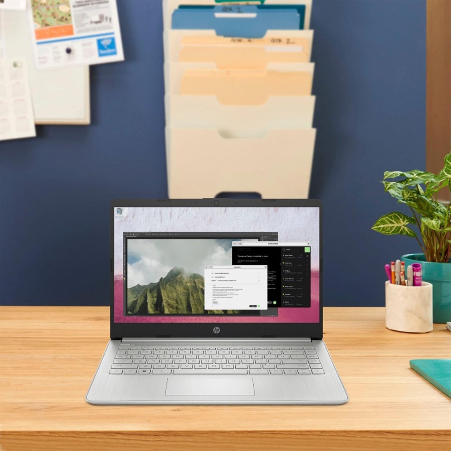 Hp 14 Laptop For Student And Business, Ultral Light Laptops, Intel Celeron N4120(Quad-Core),16Gb Ram,384Gb Storage(128Gb Emmc+25