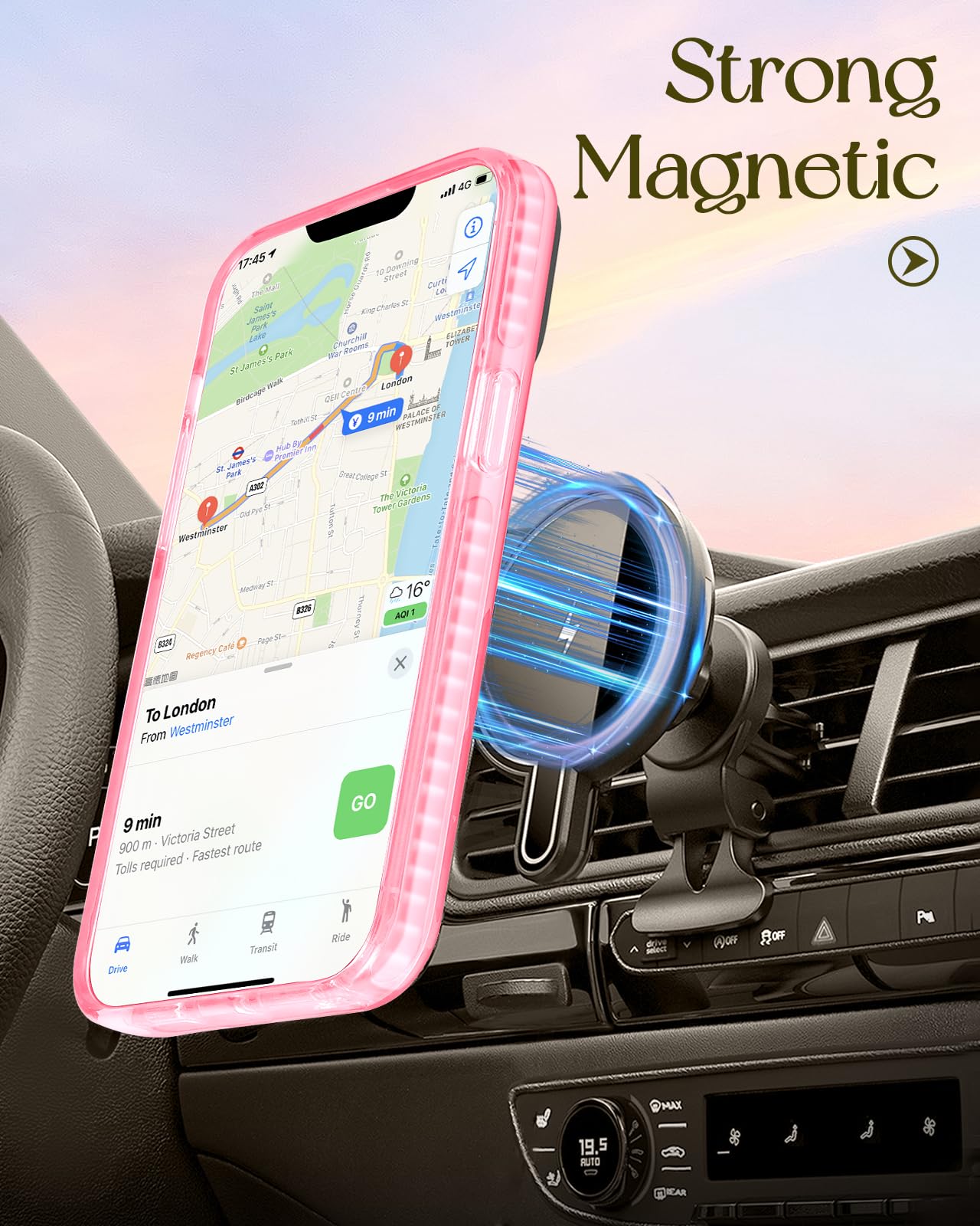 Lotadilo Cute Case For Iphone 16E For Women Girls - Funny Peach Blossom Design Compatible With Magsafe Magnetic Ring Holder Kick