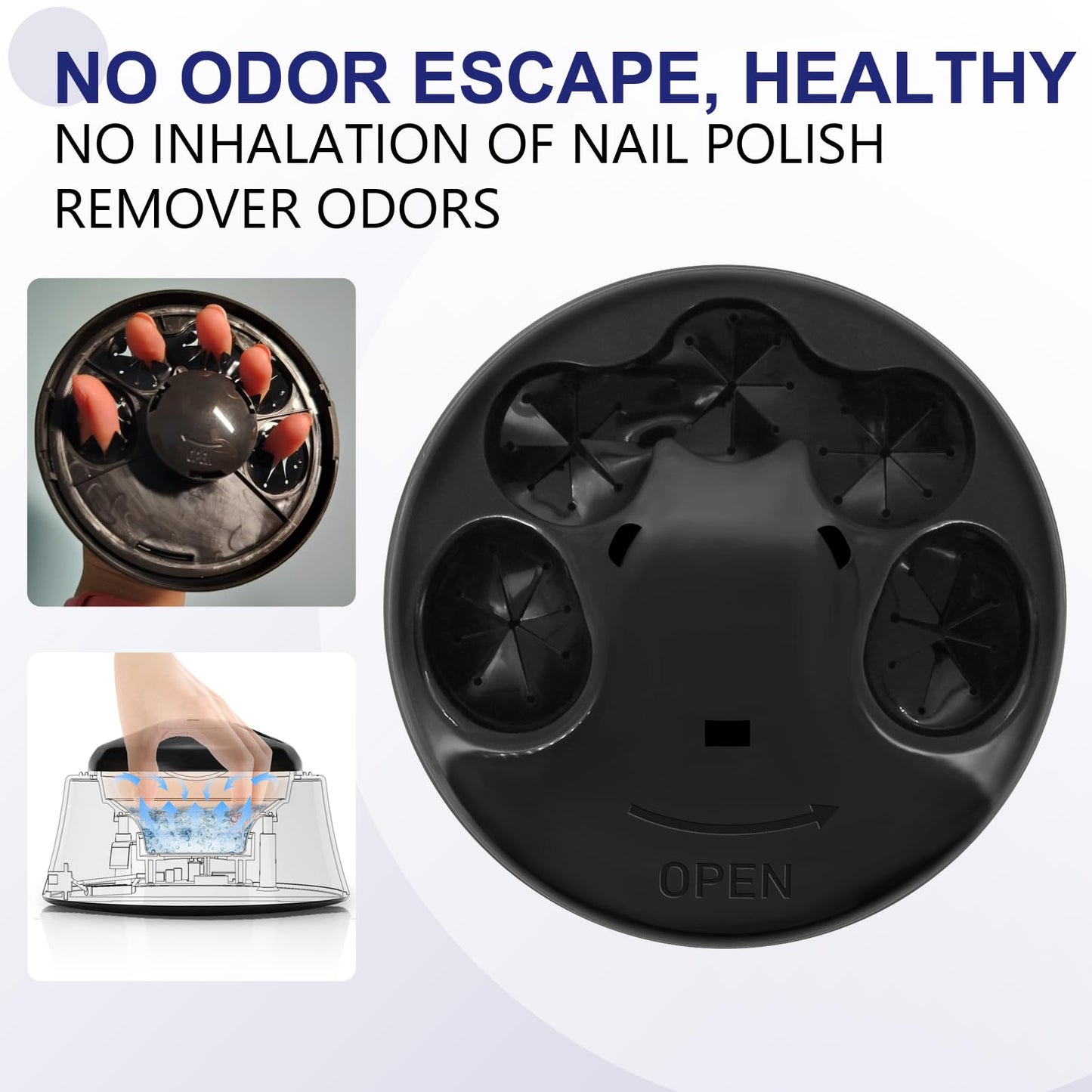 Nail Soaking Bowl, Electric Soak off Bowl Manicure Soaker Nail Polish Remover Machine for Acrylic Nails Dip Gel with Color Cutic