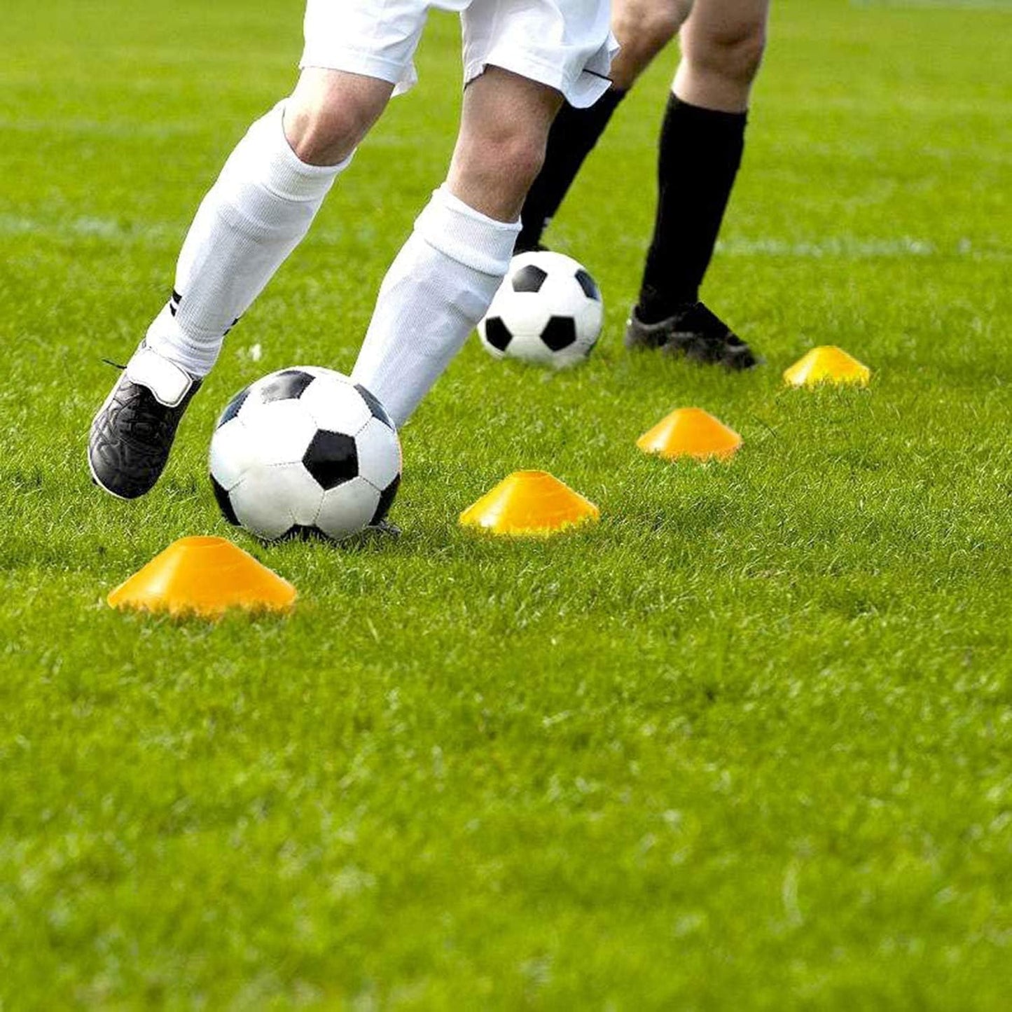 Professional Agility Ladder Speed Training Equipment Set-20ft Agility Ladder,12 Soccer Cones, 4 Agility Hurdles, Running Parachute, Suitable for Soccer Football Basketball Training