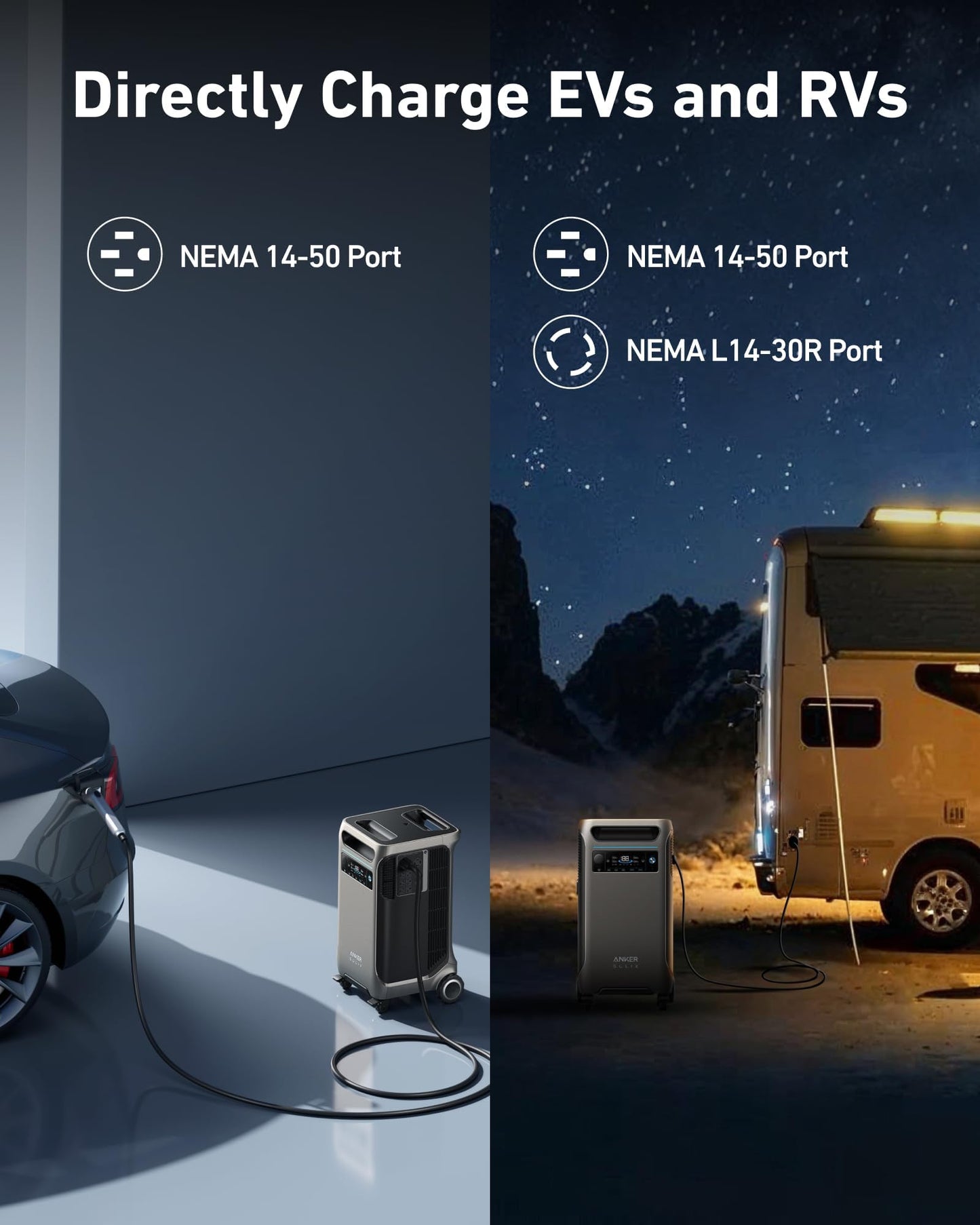Anker Solix F3800 Portable Power Station And Bp3800 Expansion Battery, 7.68Kwh Lifepo4 Batteries, 6000W Ac Output, Solar Generat