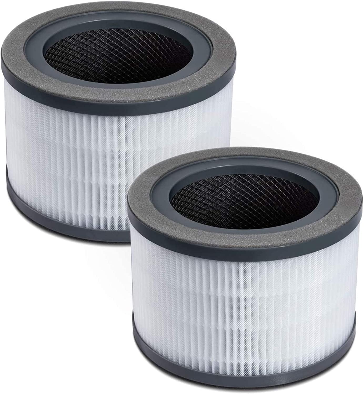Levoit Vista 200 Air Purifier Replacement Filter 3-In-1 High-Efficiency Activated Carbon Vista200-Rf Black 2 Count (Pack Of 1) -Like New