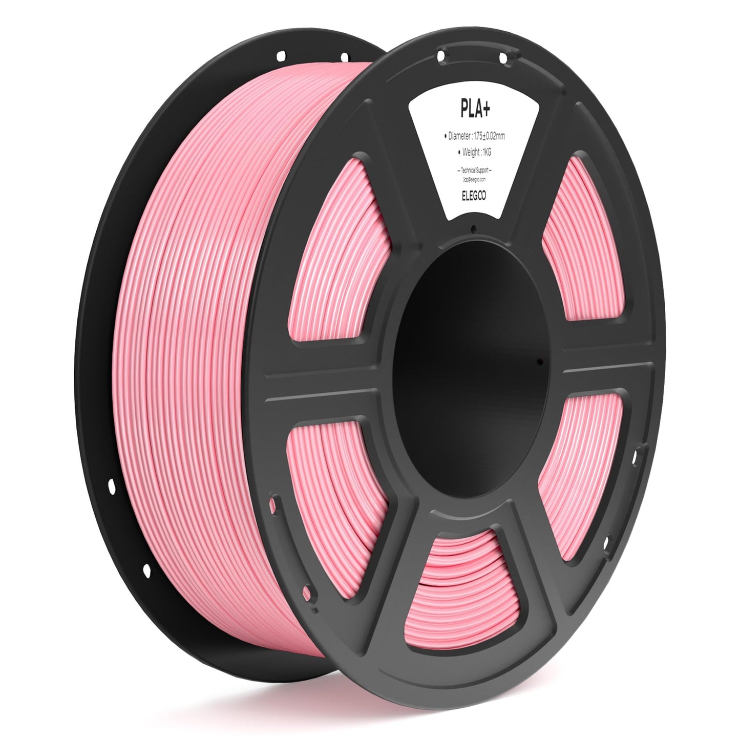 ELEGOO PLA+ Filament 1.75mm Pink 1KG, High Toughness PLA Plus 3D Printer Filament Dimensional Accuracy +/- 0.02mm, 1kg Spool(2.2