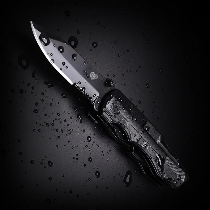 14 in 1 Multitool Pocket Knife for Men, Christmas Stocking Stuffers Gifts for Dad, Husband, Tactical Multi Tool screwdriver set with Nylon Sheath for Survival, Camping