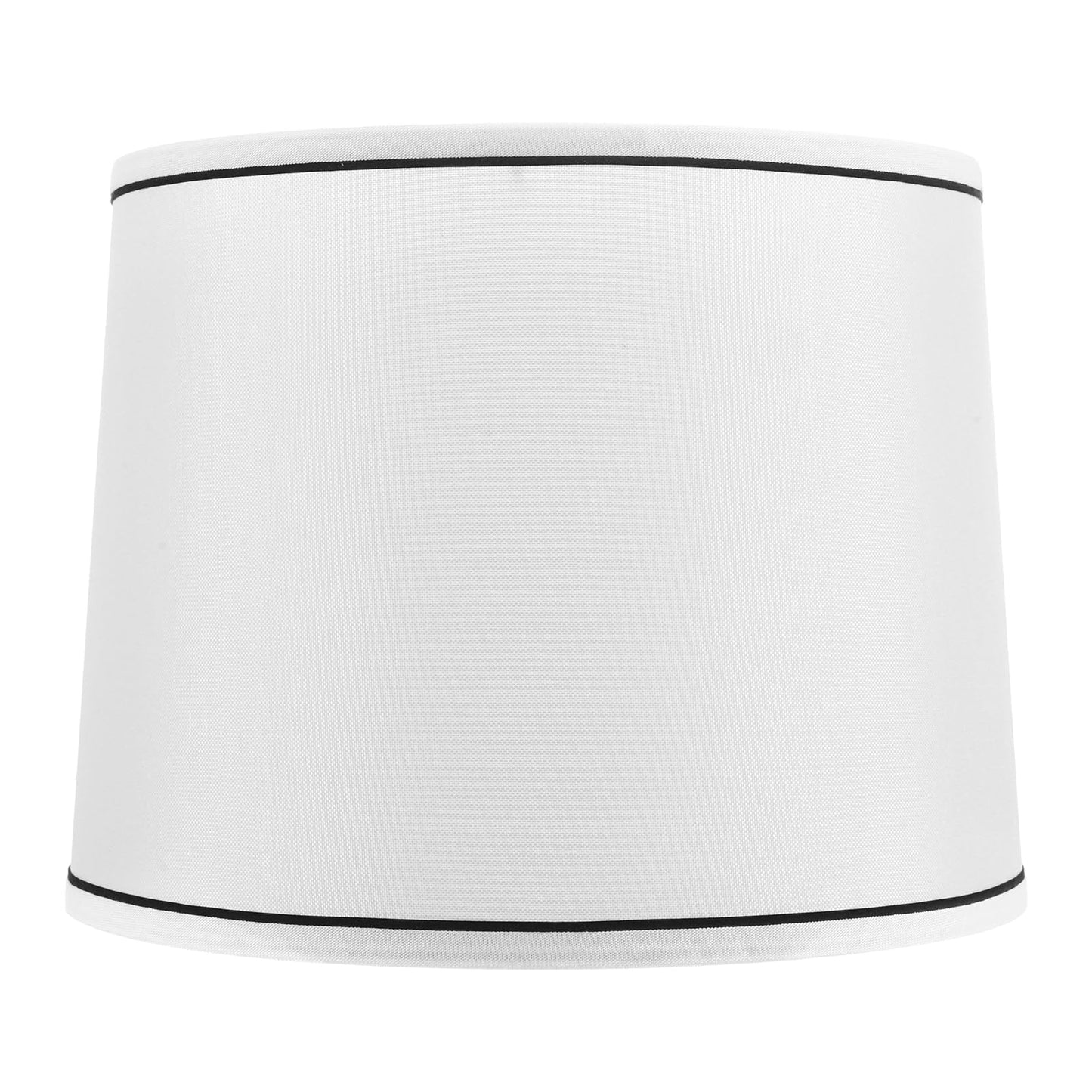 Vevor Lamp Shade 2 Set 11 In Top X 13 In Bottom X 10 In High (Spider Fitter) Medium Lampshade With Harp Replacement Lamp Shade For Table & Floor Lamps Pendant Lights White With Black Edge