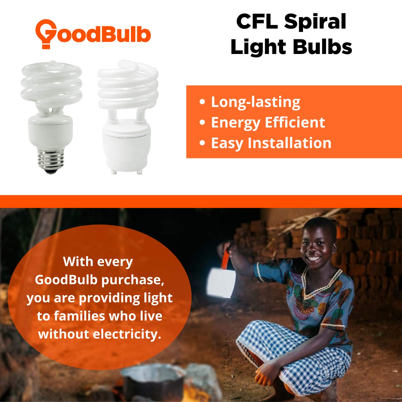 GoodBulb 23-Watt CFL Light Bulbs Pack of 10 | 3500K Soft White | GU24 Base | 1600 Lumens | 10000 Life Hours