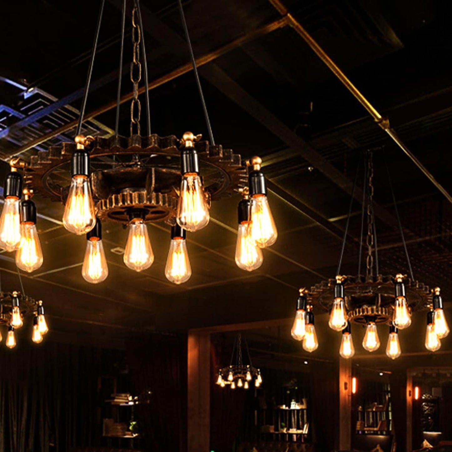 Lumiverse E26 Vintage Led Edison Bulbs, 5.5W (60W Equivalent), 2700K Soft White, Non-Dimmable, 4 Pack