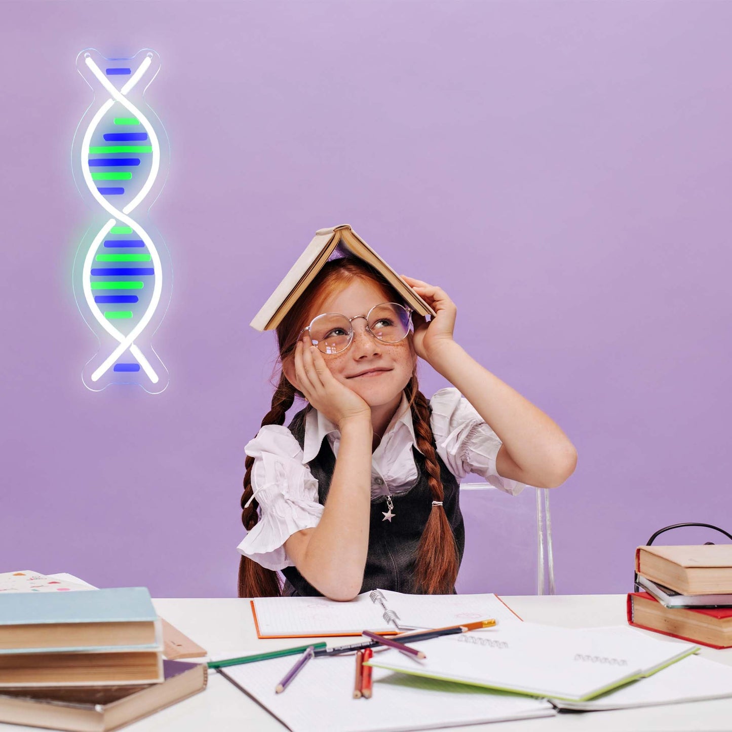 Dna Double Helix Neon Signs For Wall Decor Dimmable Led Dna Neon Light Art Wall Sign Usb Powered For Man Cave Gaming Room Bedroom Biology Science Gift Decor For Nurse Doctor Physician(4.7 * 16.1In)