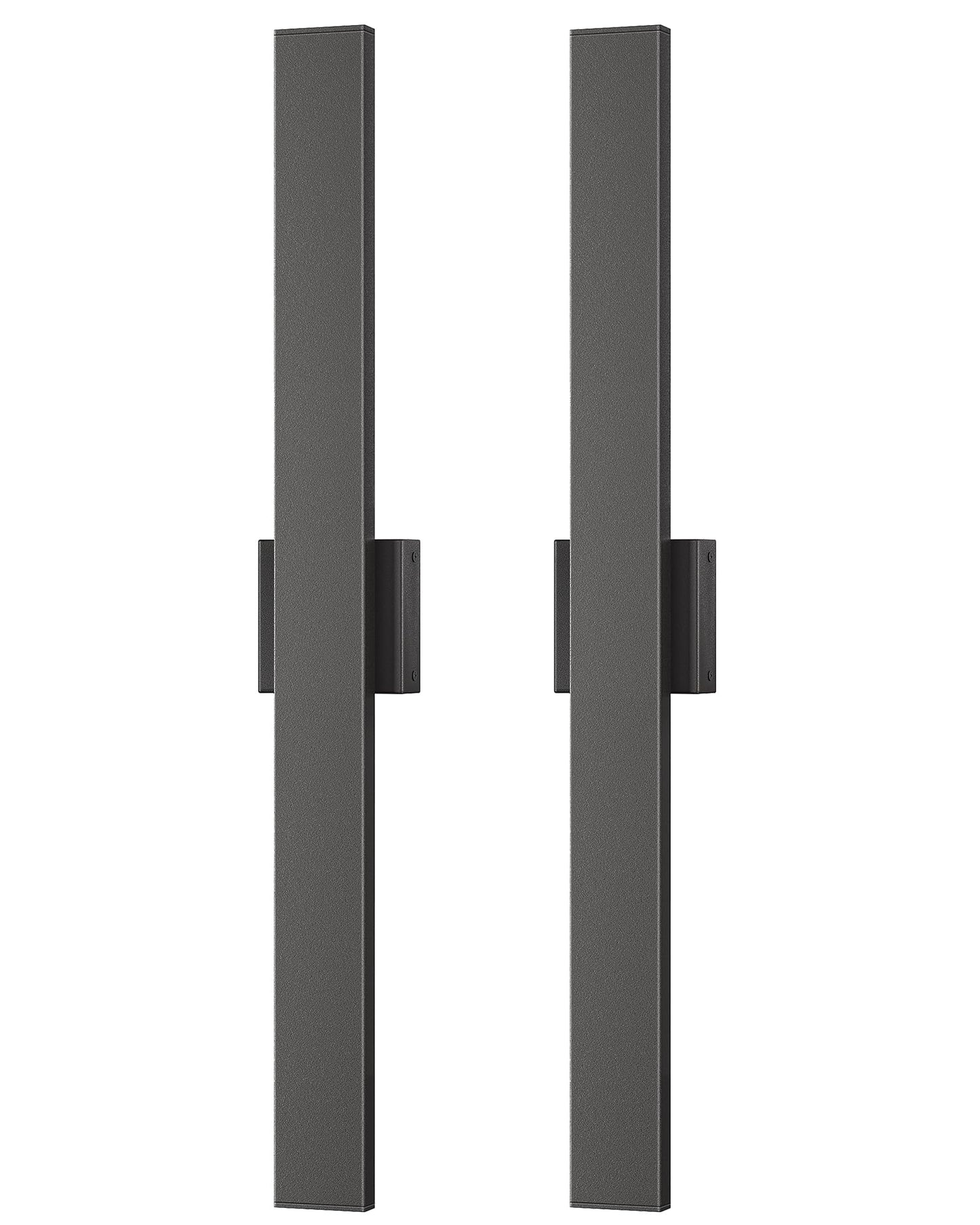 Edishine 31In Led Outdoor Wall Lights 3Cct & 10%-100% Dimmable Ip65 Waterproof Modern Exterior Lighting Fixtures Long Exterior Wall Lights For Garage Front Door 2 Pack Black