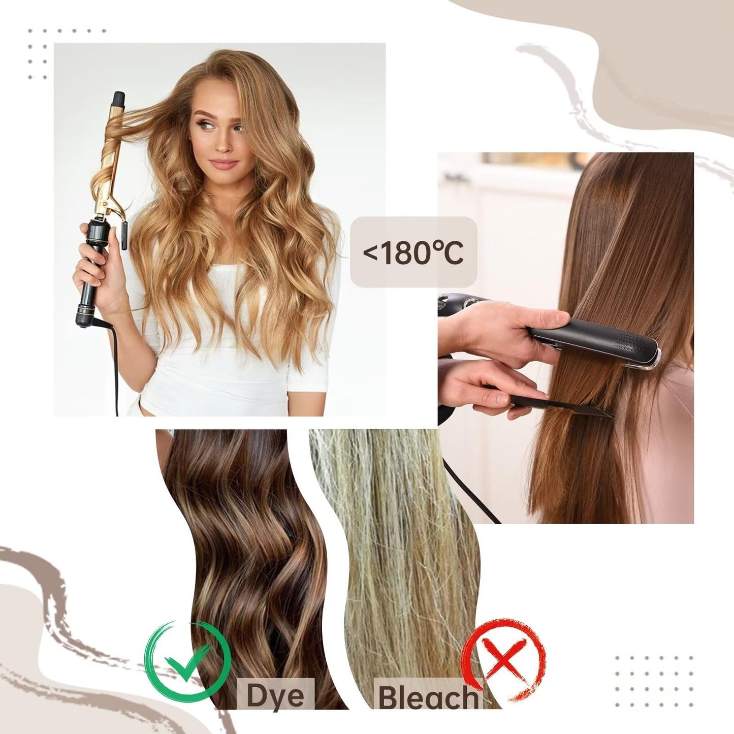 Easyouth Nano Hair Extensions Human Hair Thick Nano Bead Hair Extension Human Hair Jet Black Nanos Ring Hair Extensions for Blac