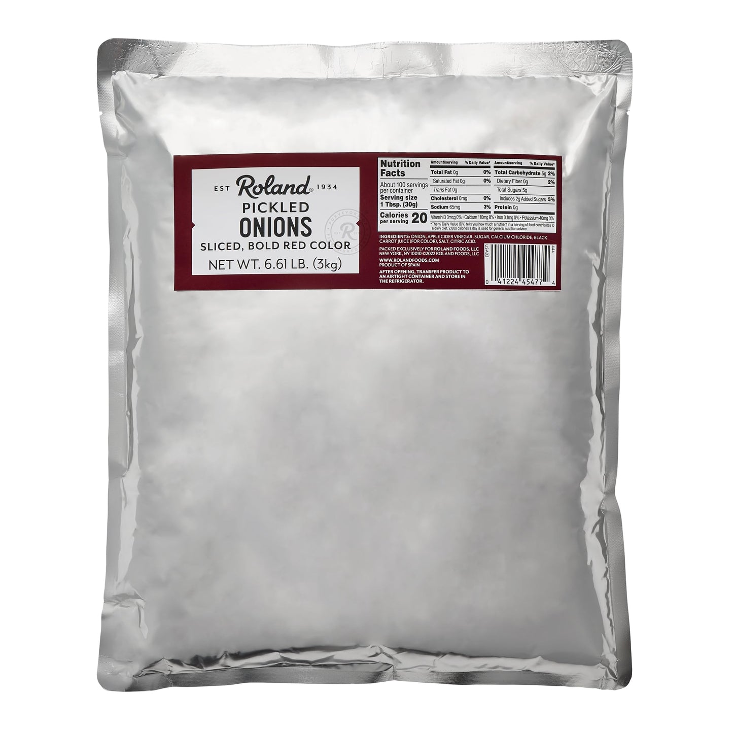 Roland Foods Pickled Onions Specialty Imported Food 6.61 Pound Bag Pack of 1