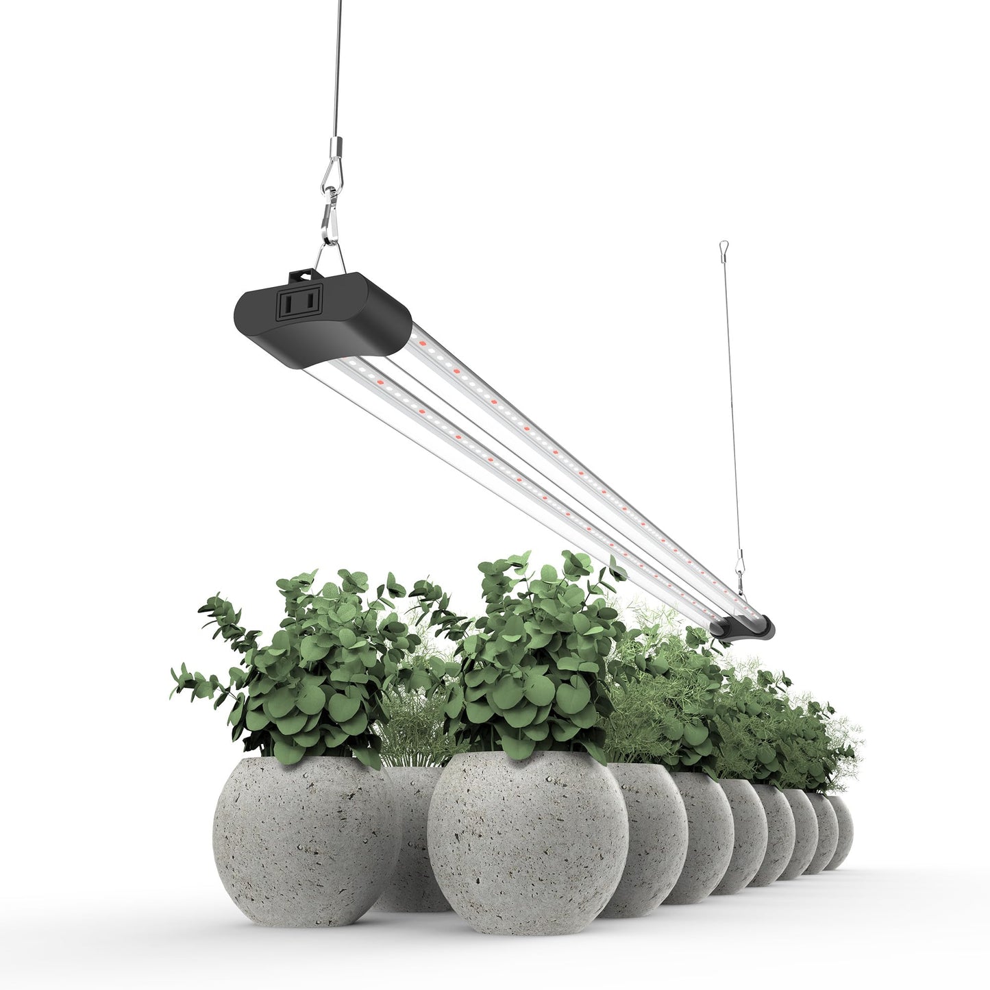 APICDOM LED Grow Light Full Spectrum Light Linkable 5000K Daylight + 660nm Red Indoor Plant Lighting Fixture (4 FT)