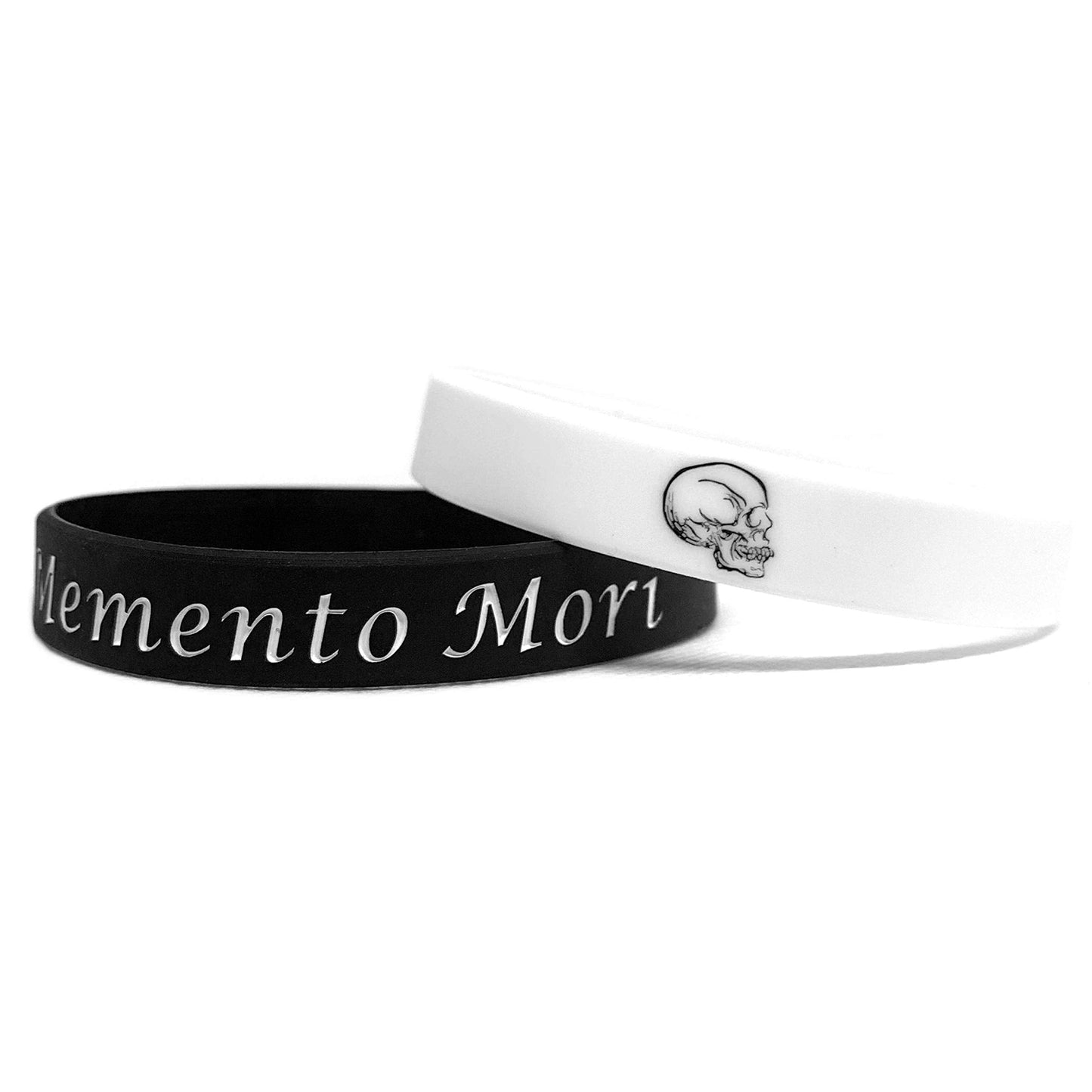 Memento Mori Wristbands 2 Pack | Stoic Bracelet | Remember You Will Die | Stoicism Seneca Marcus Aurelius Philosophy - Malayan B