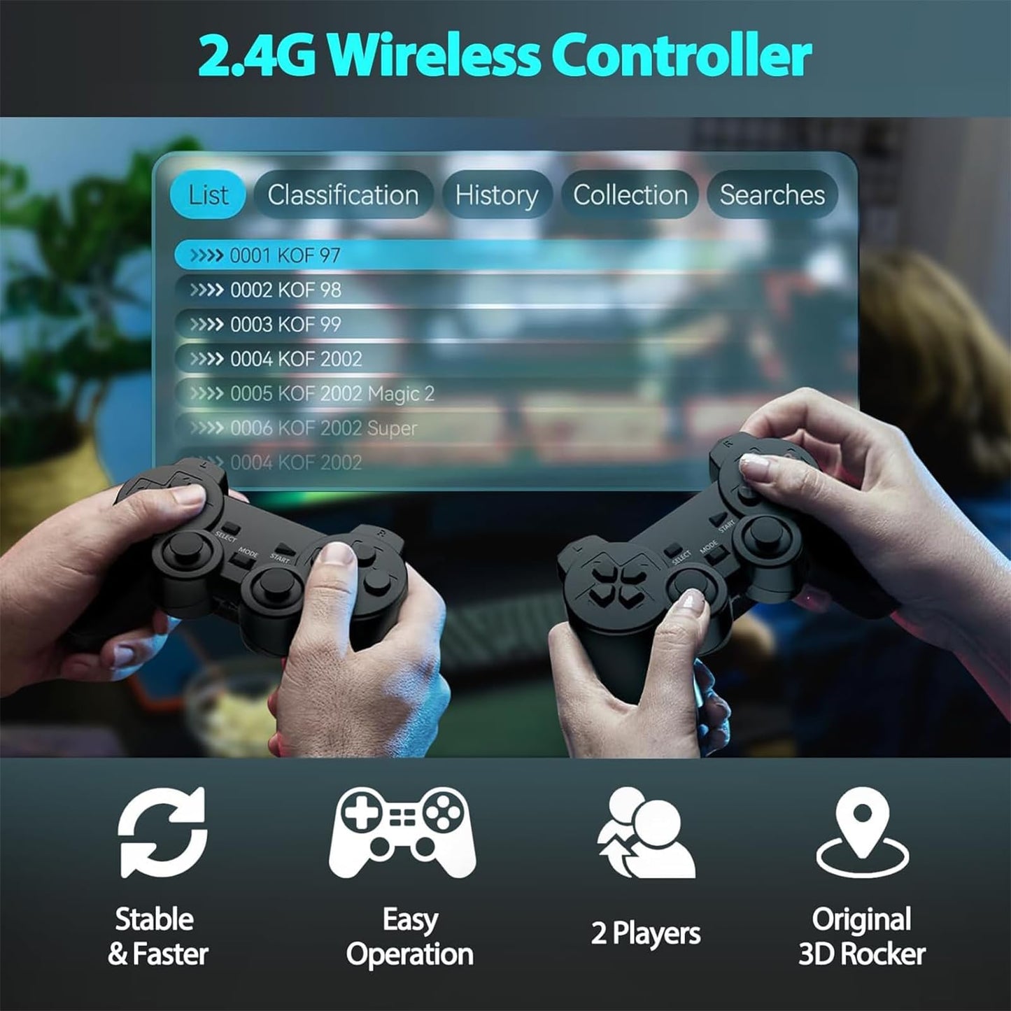 Retro Gaming Console,Vide Game Consoles with 4K HDMI,18 Classic Emulators,Plug and Play,20000+ Games Built-in Classic Video Games